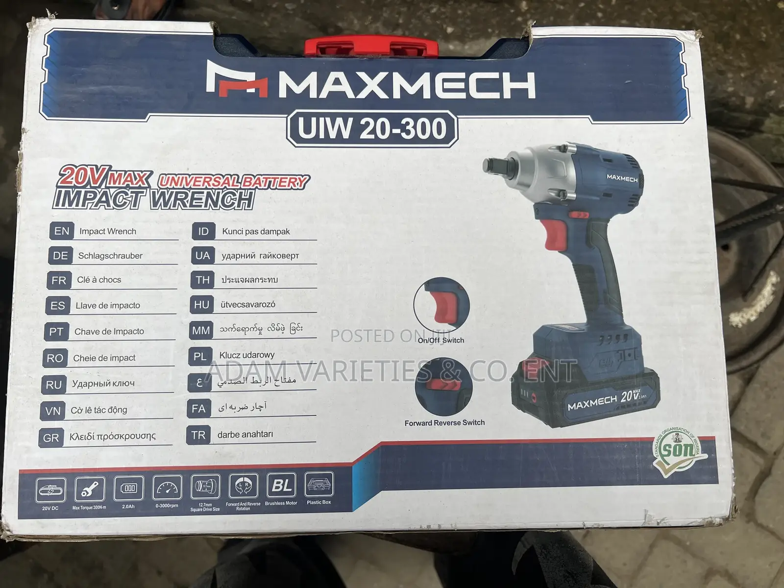 Maxmech 20v Universal Battery Impact Wrench