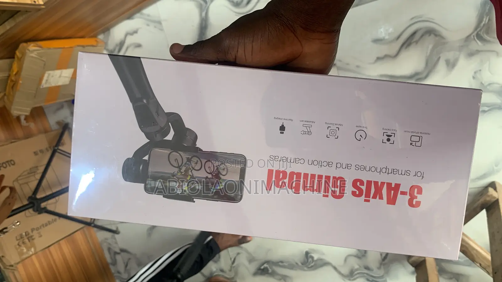 3-Axis Gimbal for Smartphones Action Cameras