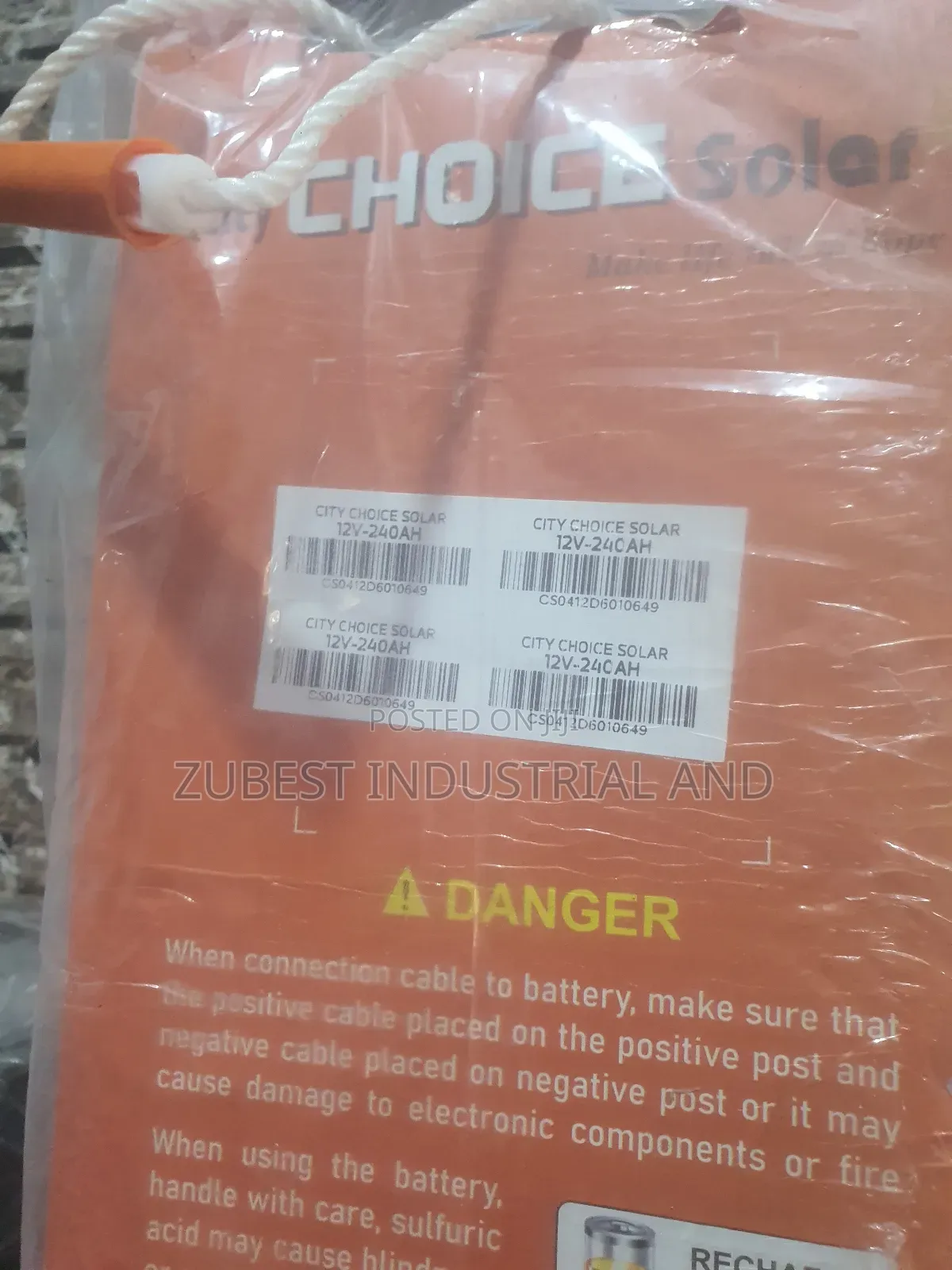Choice Solar Tubular Battery 240ah 12v