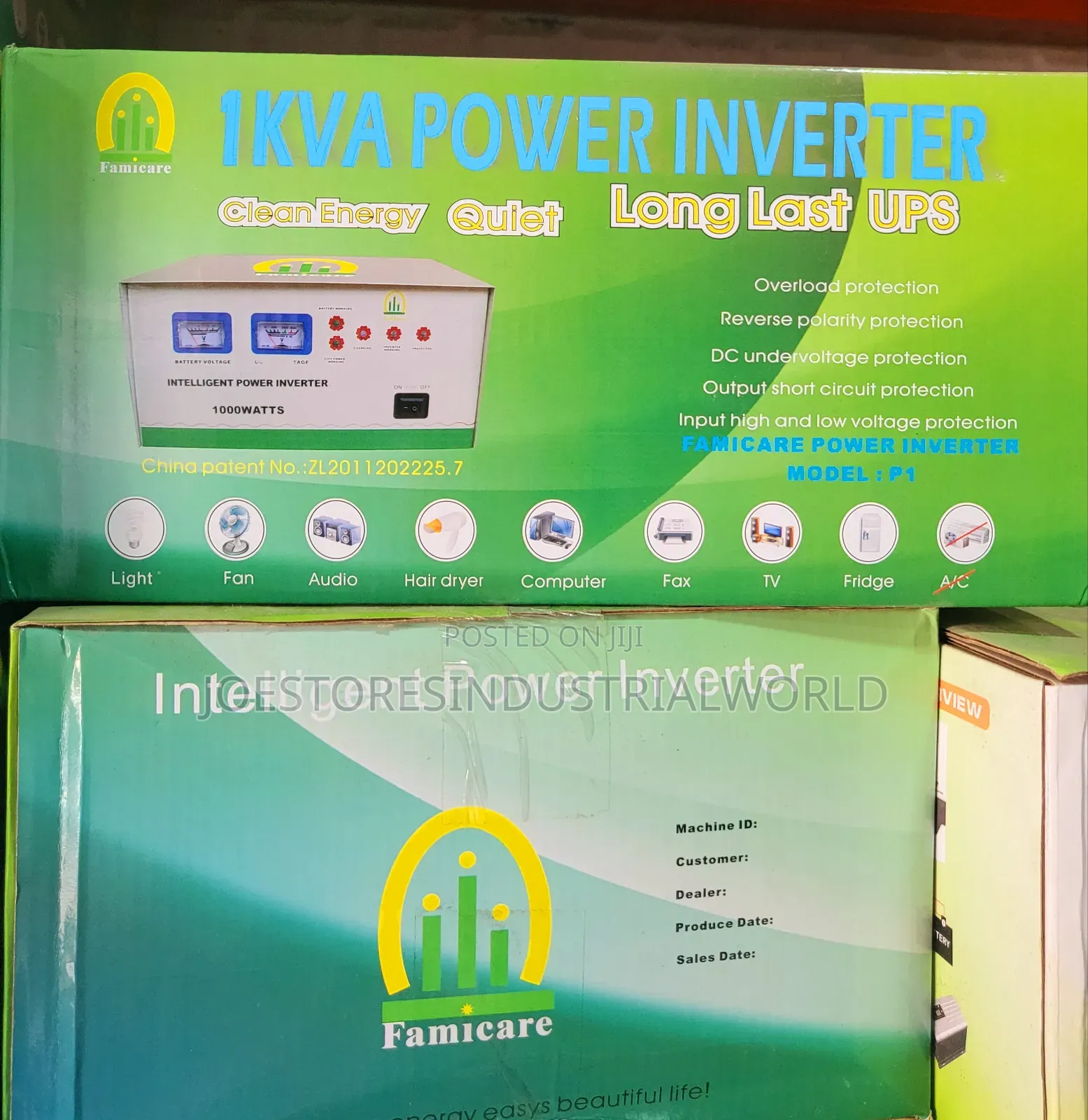 Intelligent Power Inverter 1kva 12v