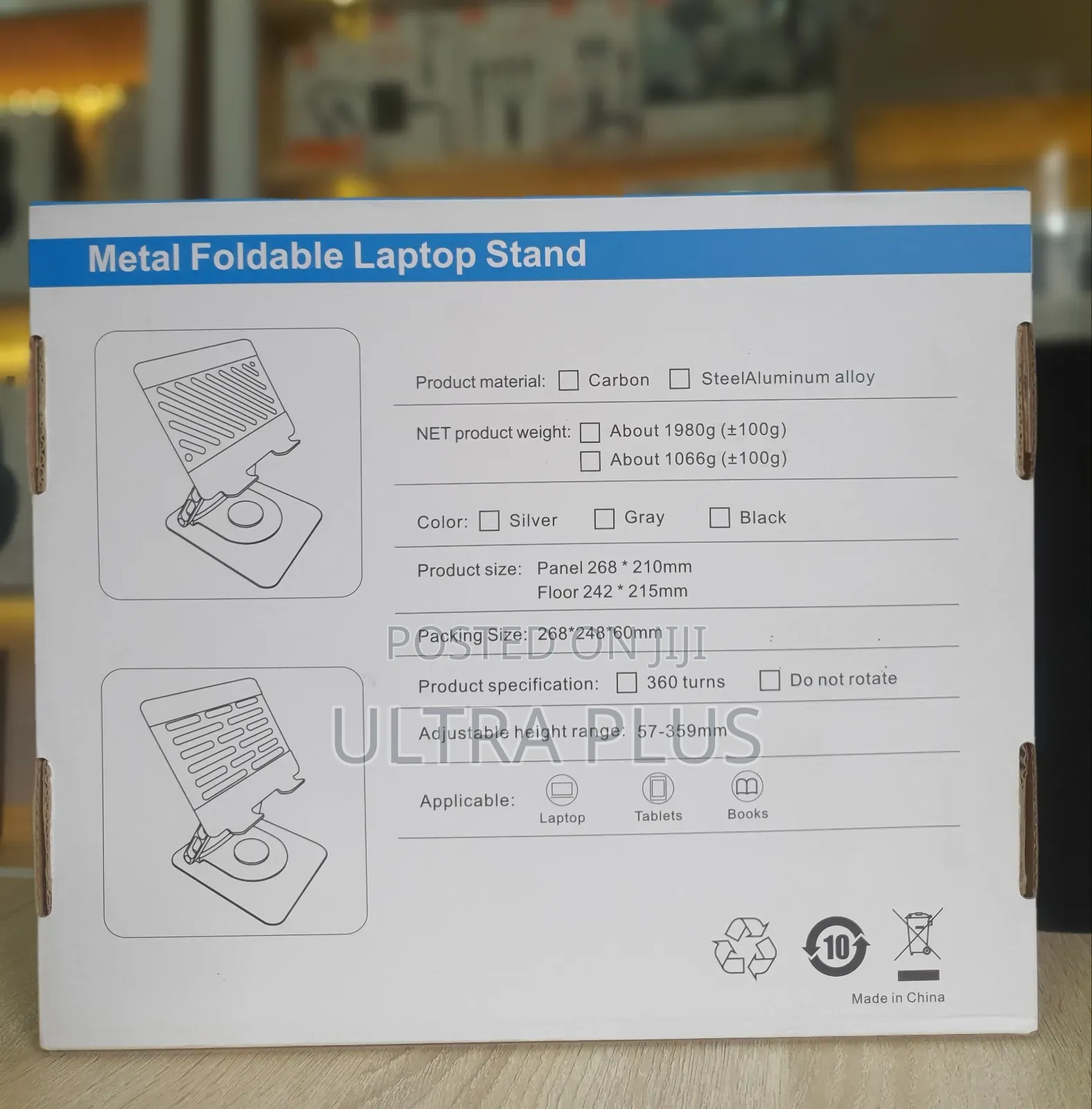Laptop Stand With 360 Degree Rotating Base