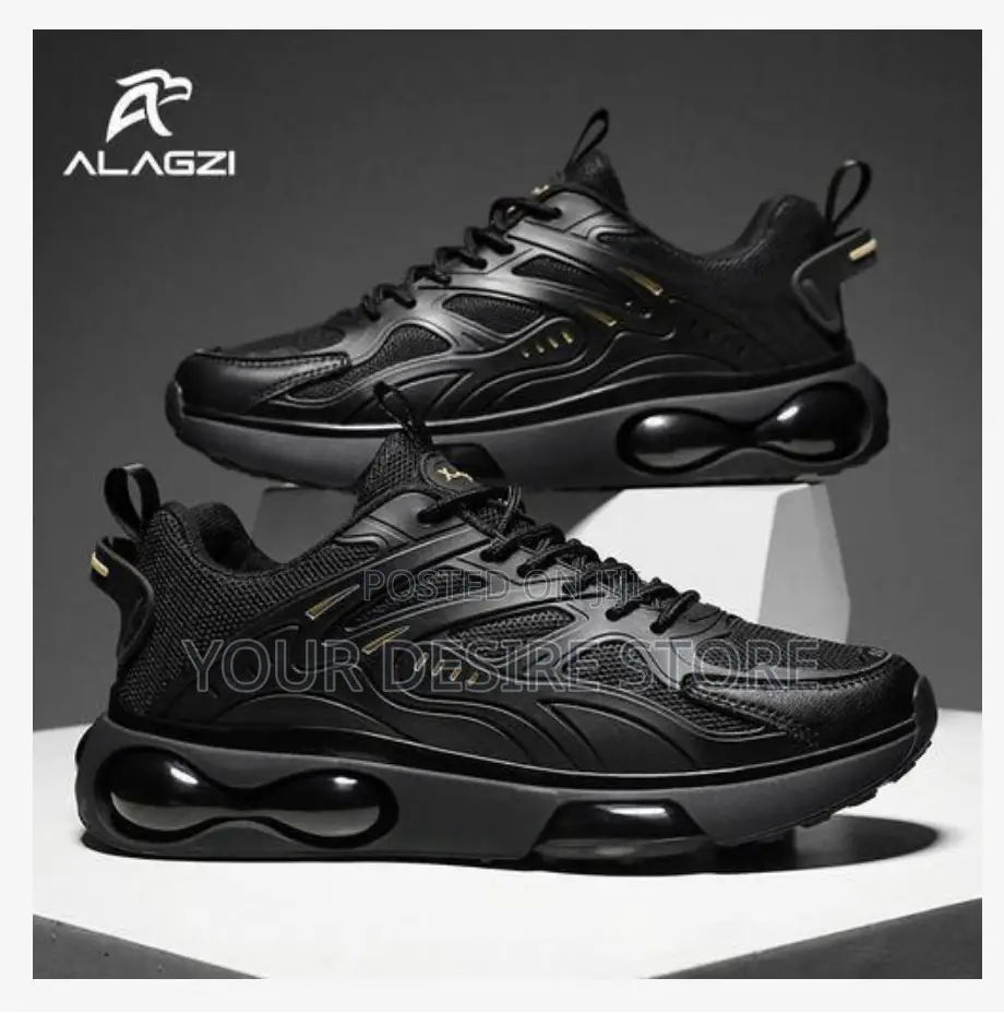 Alagzi 2025 New Men's Fashion Sneakers - Black