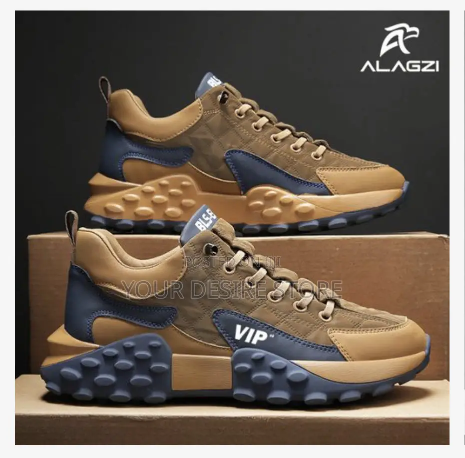 Alagzi Men's Outdoor Fashion Casual Sports Shoes - Brown