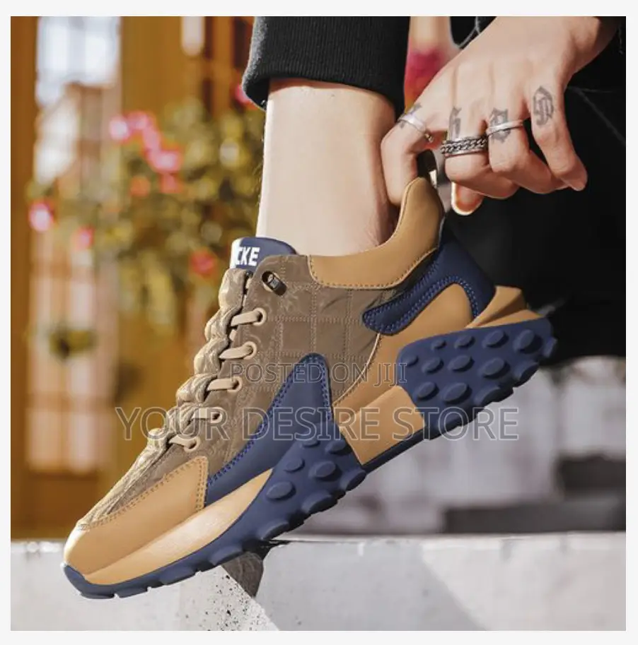 Alagzi Men's Outdoor Fashion Casual Sports Shoes - Brown