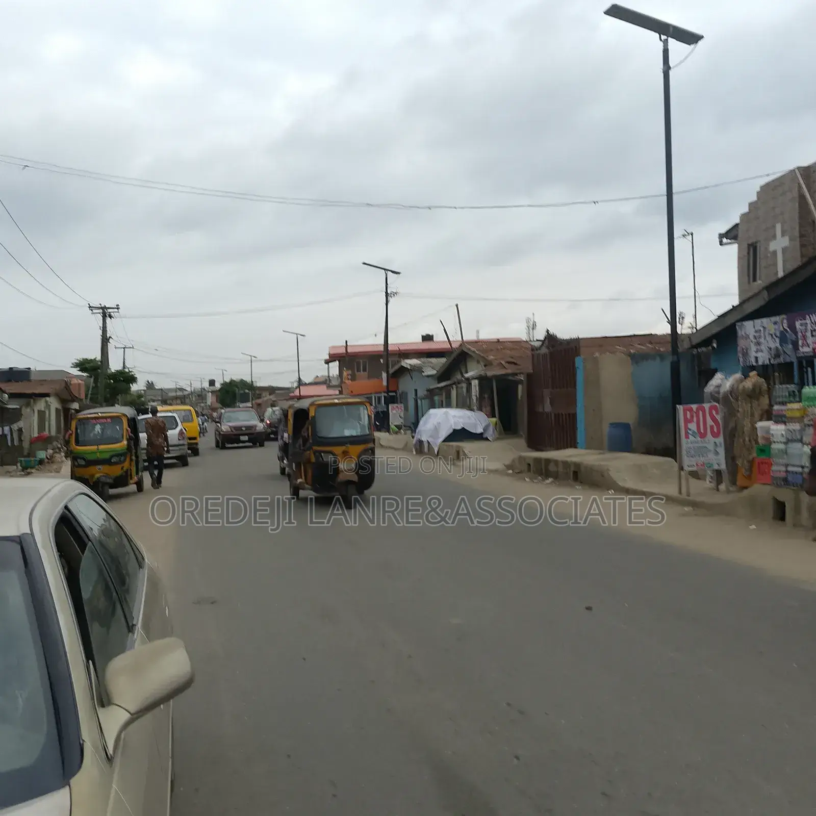 Multi-Useful Commercial Plot Facing Tarred Road at Agege