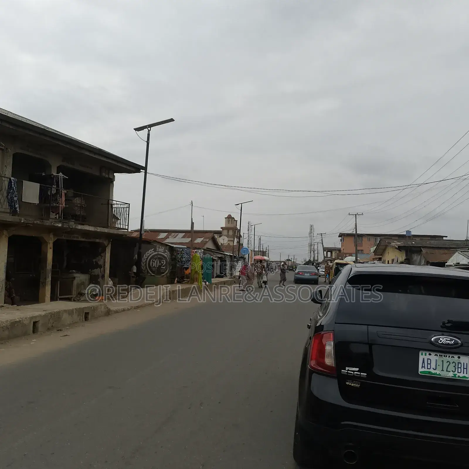 Multi-Useful Commercial Plot Facing Tarred Road at Agege
