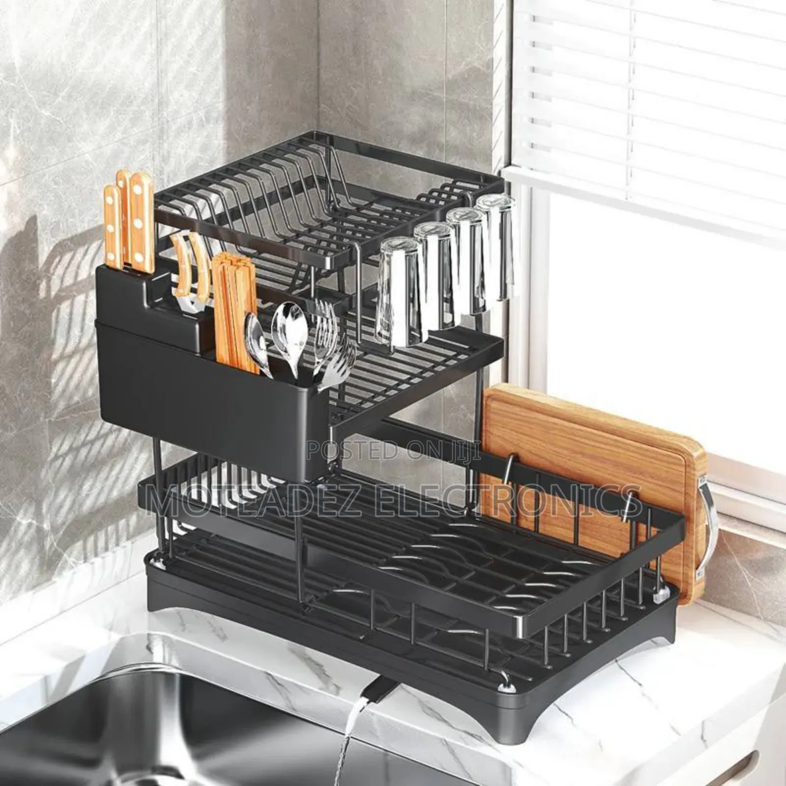 3 Tiers High Quality Anti Rust Steel Classic Plate/Dish Rack