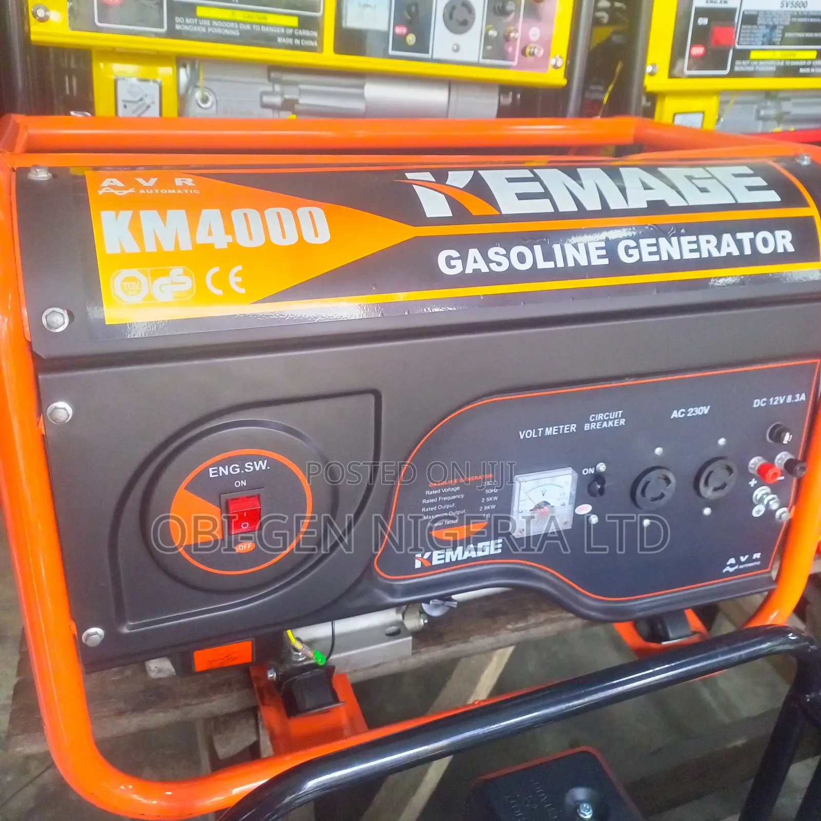 Kemage Km4000 3kva Gasoline Generator Set