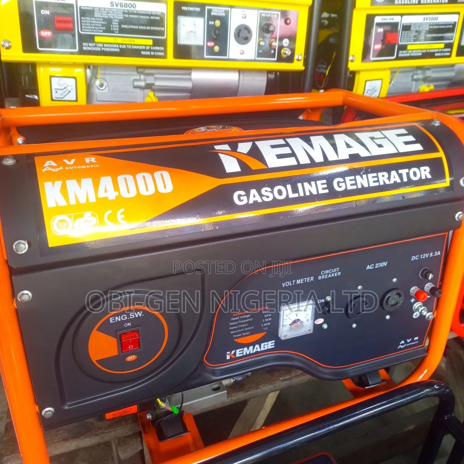 Kemage Km4000 3kva Gasoline Generator Set