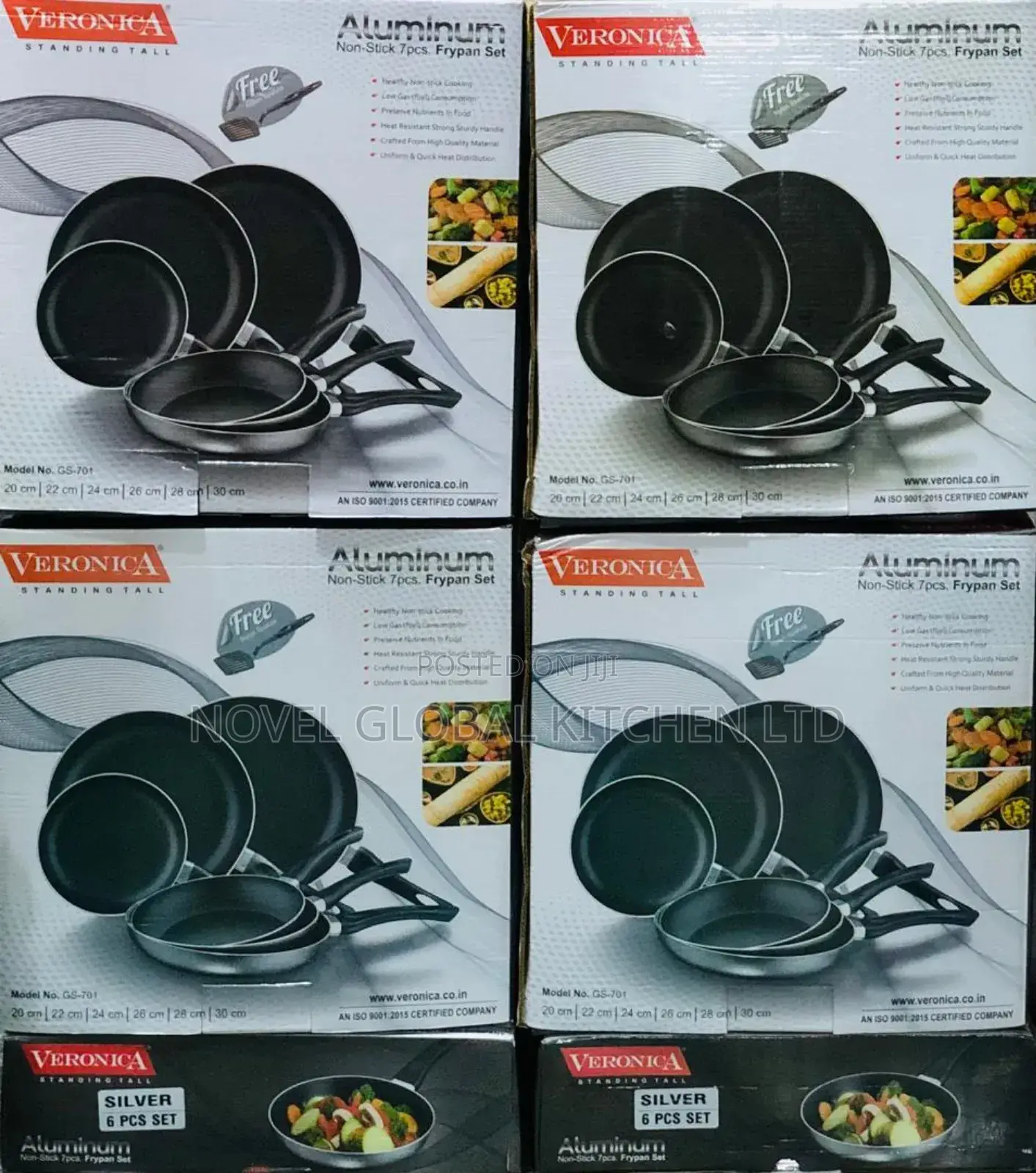 6 Pieces Non-Stick Heavy Gauge Frying Pan