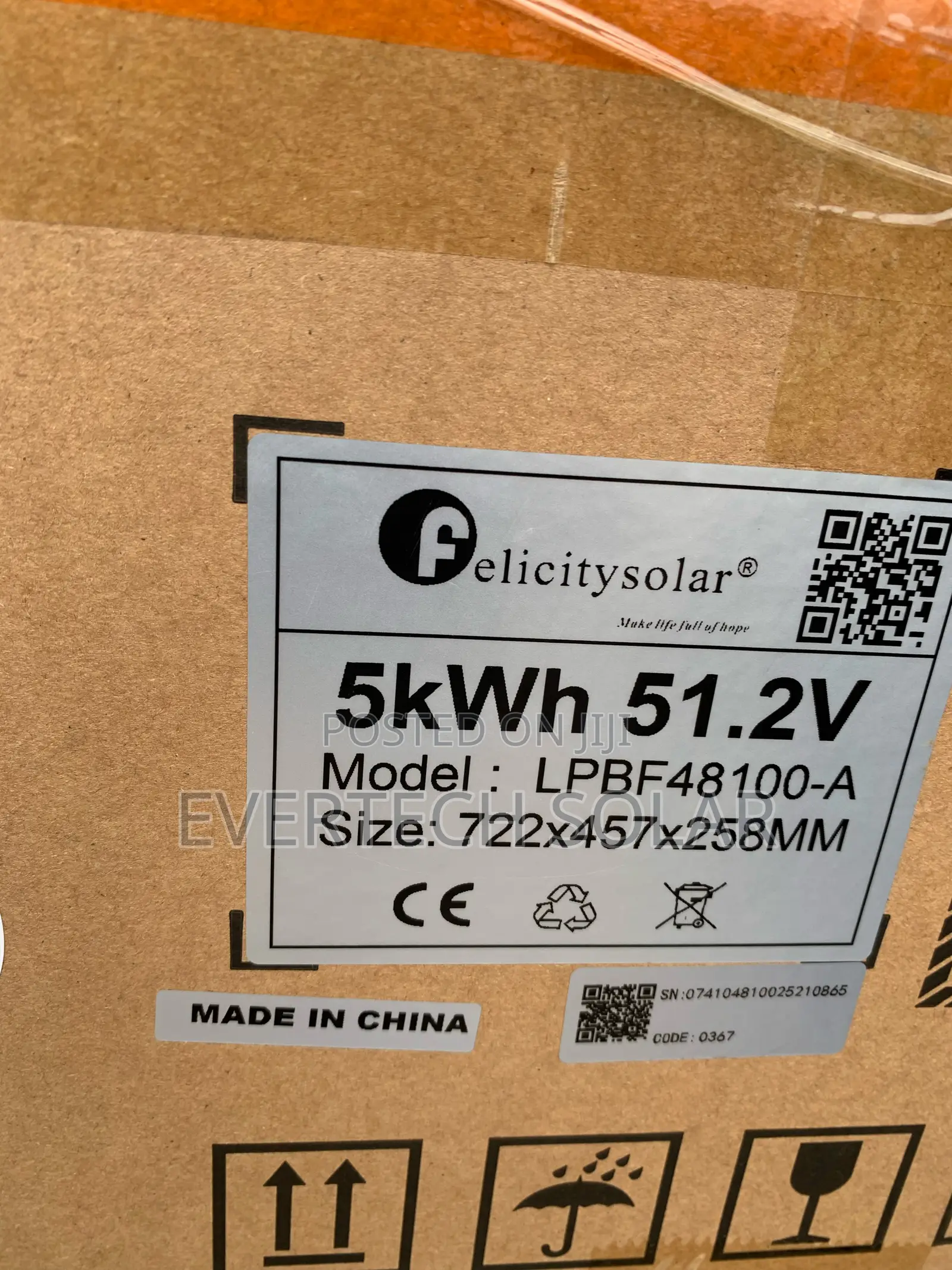Felicity New Model 5kwhs 48v Lithium Battery