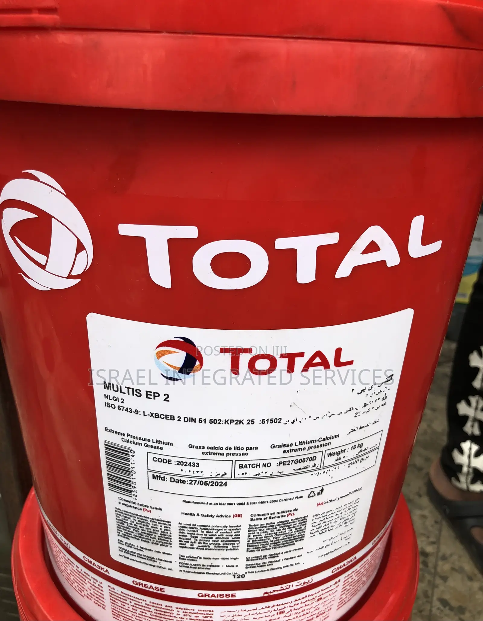 Total Grease 18kg