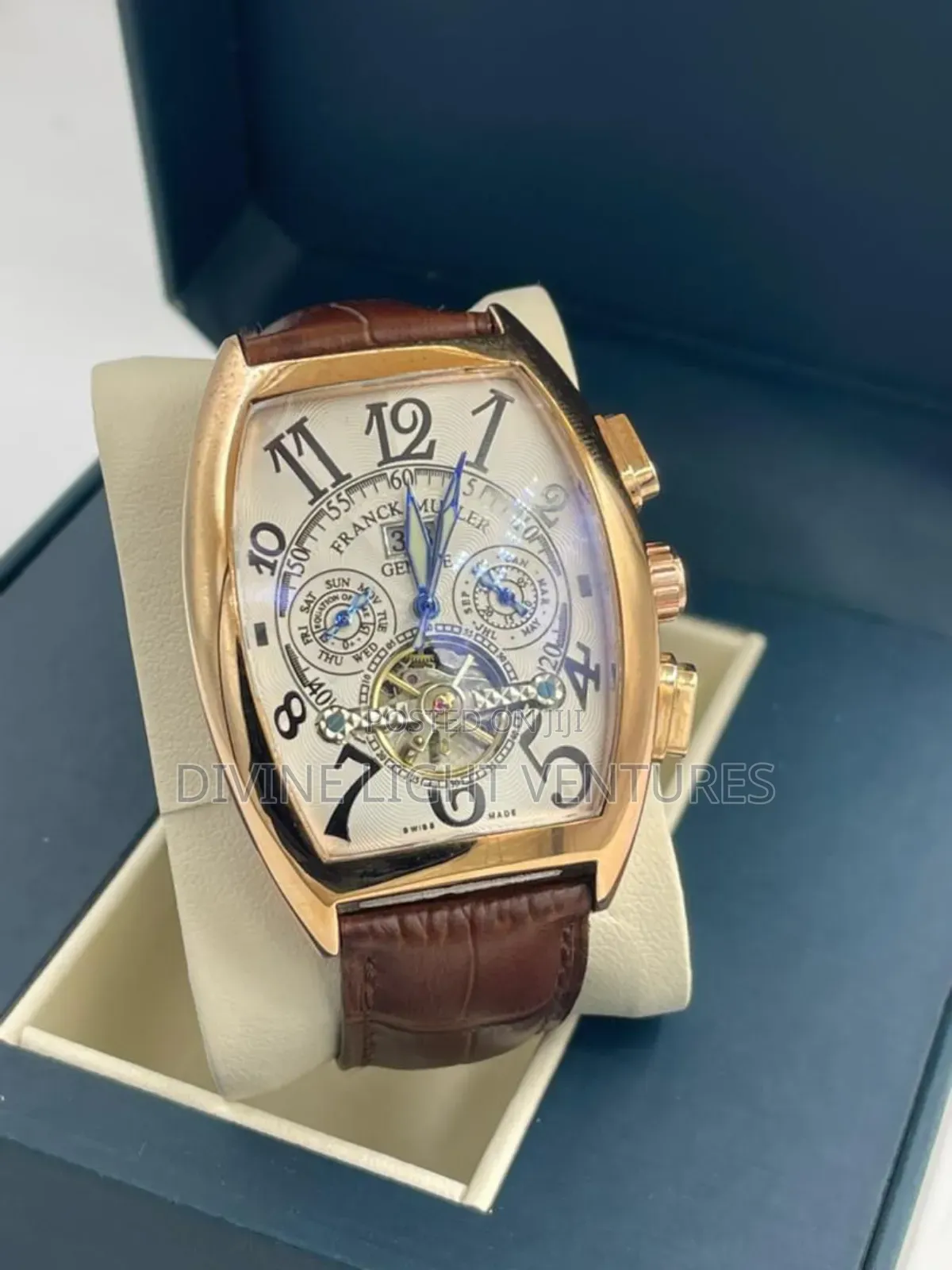 Frank Muller Brown Leather Watch