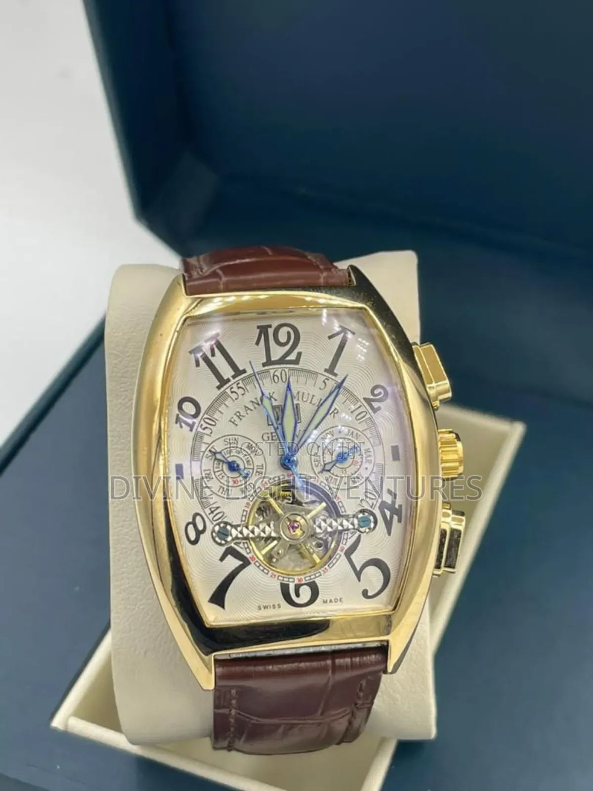 Frank Muller Brown Leather Watch