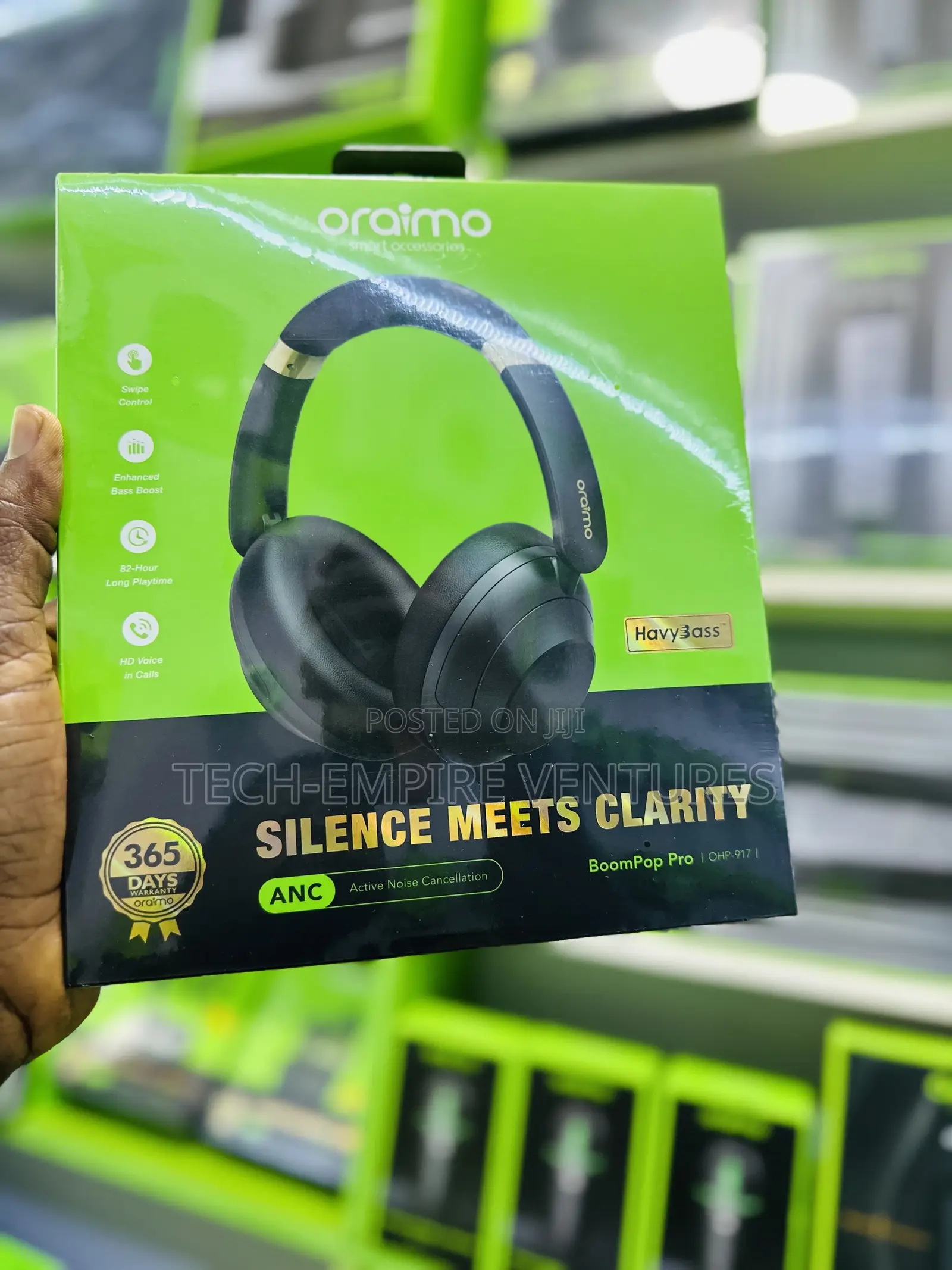 Oraimo Boompop Pro Anc Over-Ear Headphones