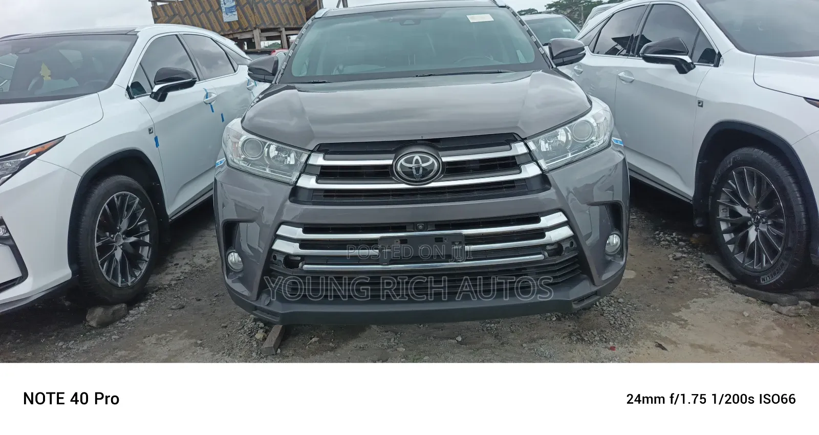 Toyota Highlander Limited Platinum 2019 Gray