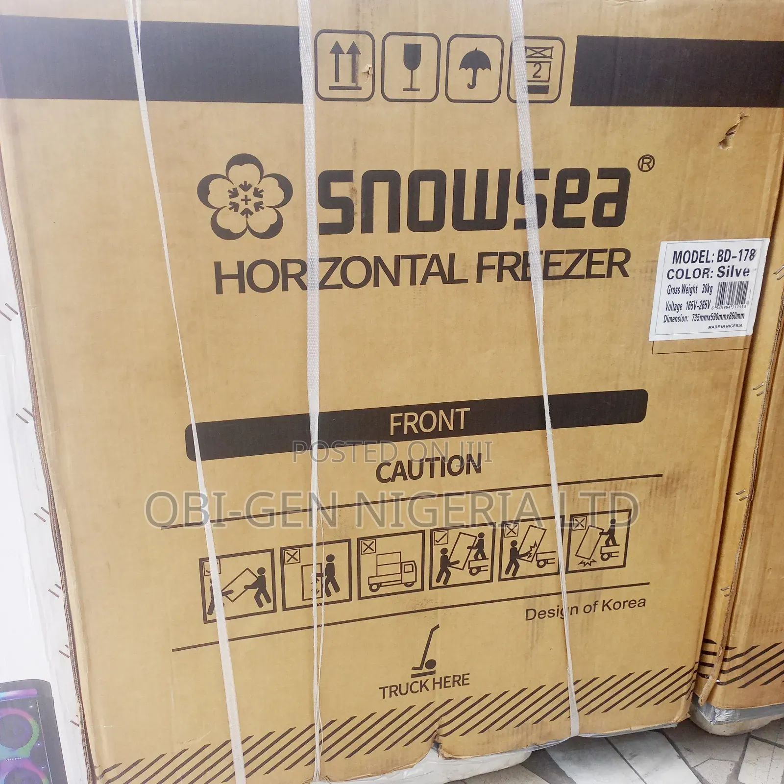 Snowsea Bd-178 Chest Deep Freezer 150-liter Set