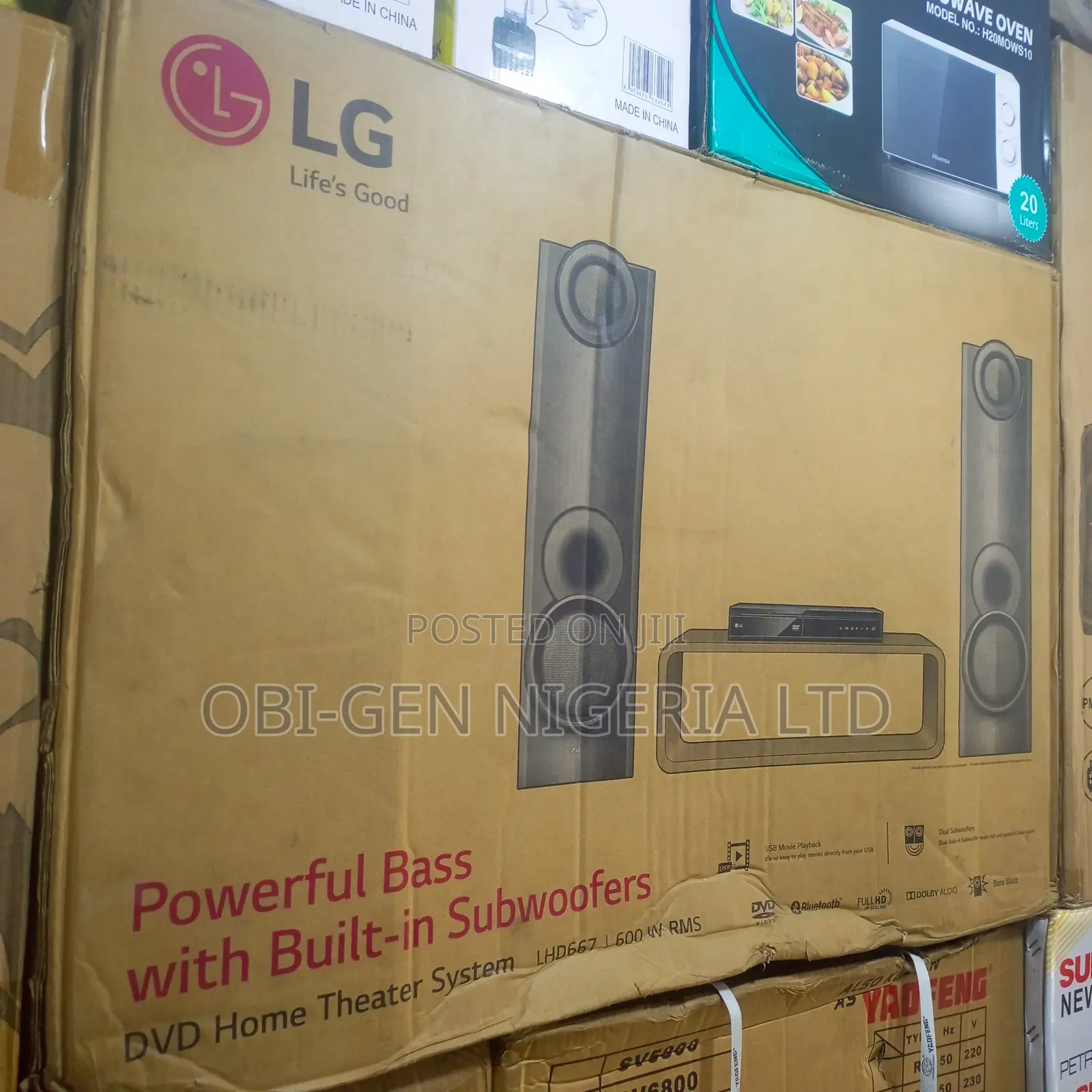 Lg Lhd667 Home Theater System Delivers 600w Of Powerful Set