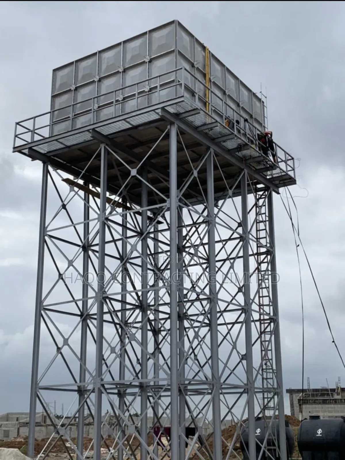 Fibreglass FRP Water Tank and Stanchion Solution