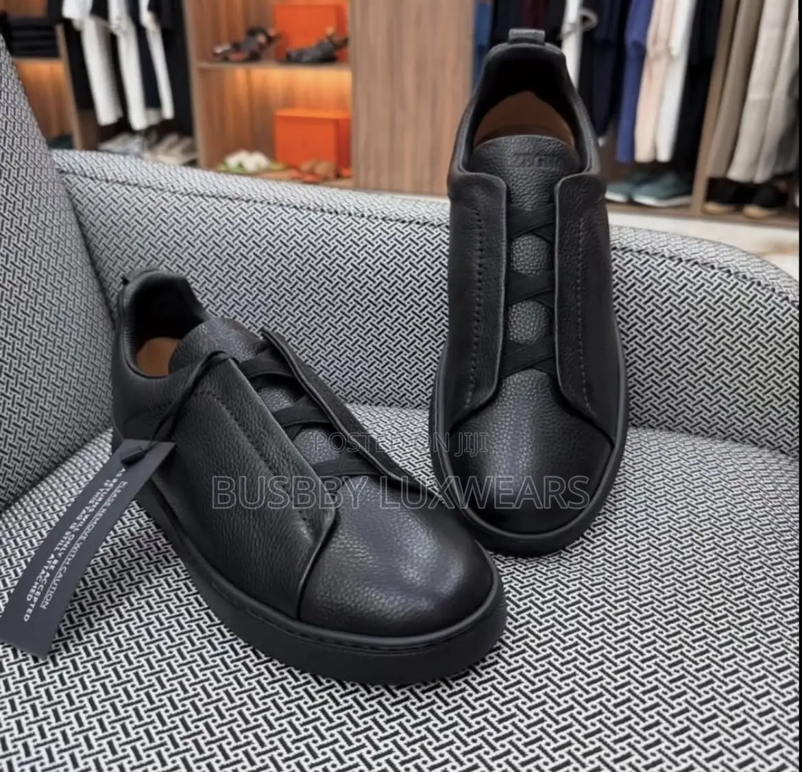 Original Italian Zegna Plimsole Shoe. Only Size 44 Is Available