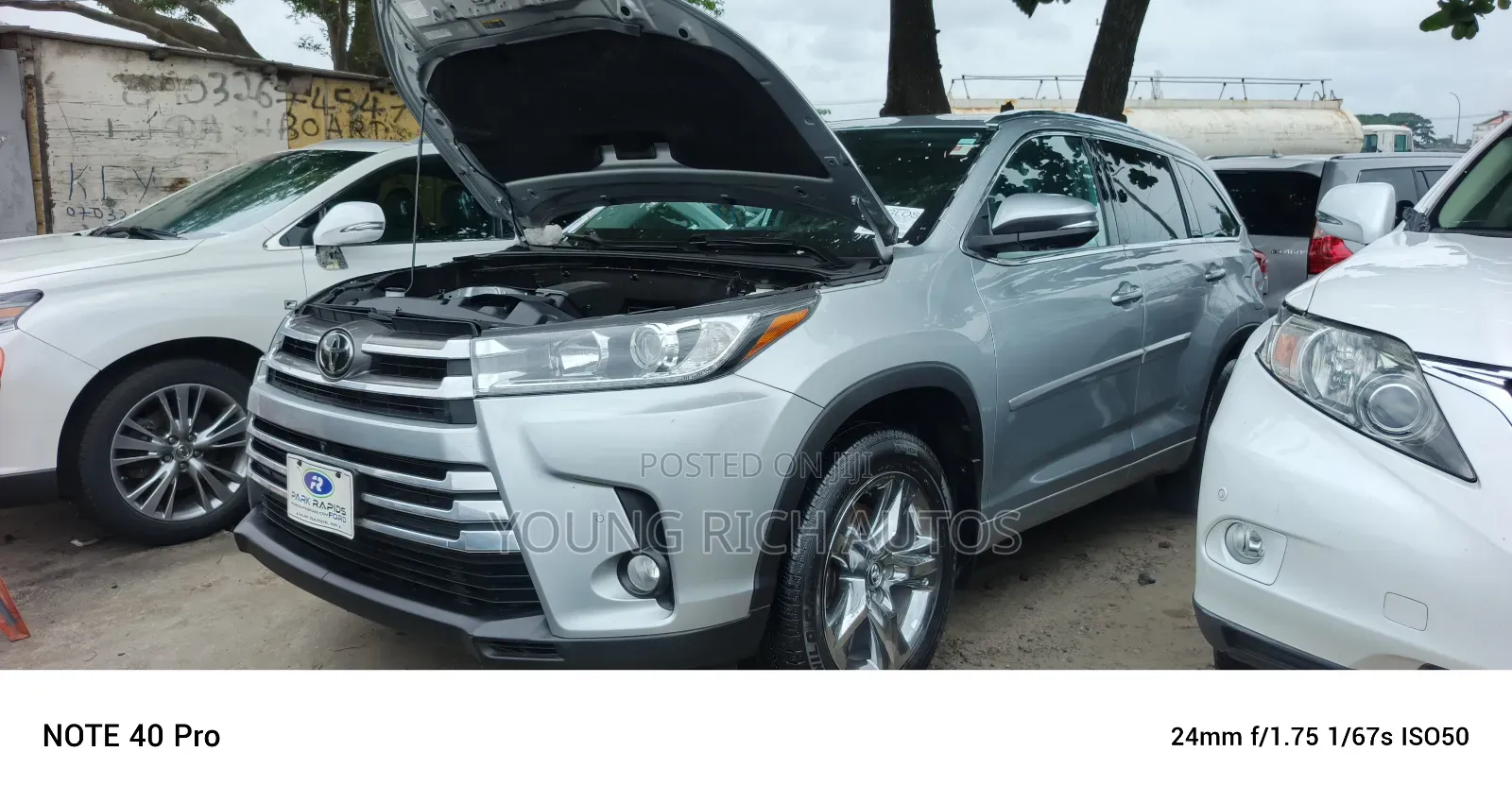 Toyota Highlander Limited Platinum 2019 Blue