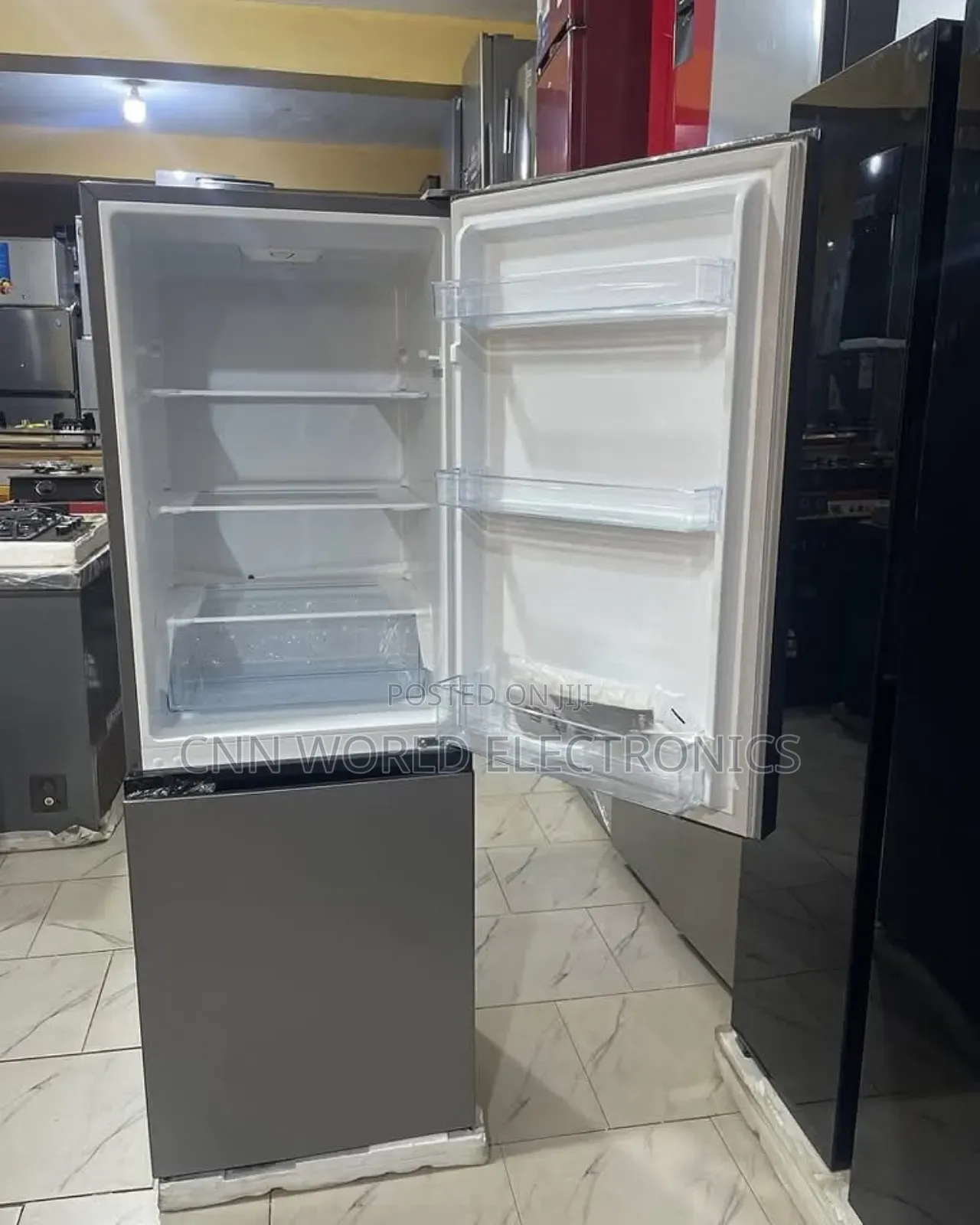 New Hisense 225l Bottom Freezer Two Door Fridge Fast Cooling