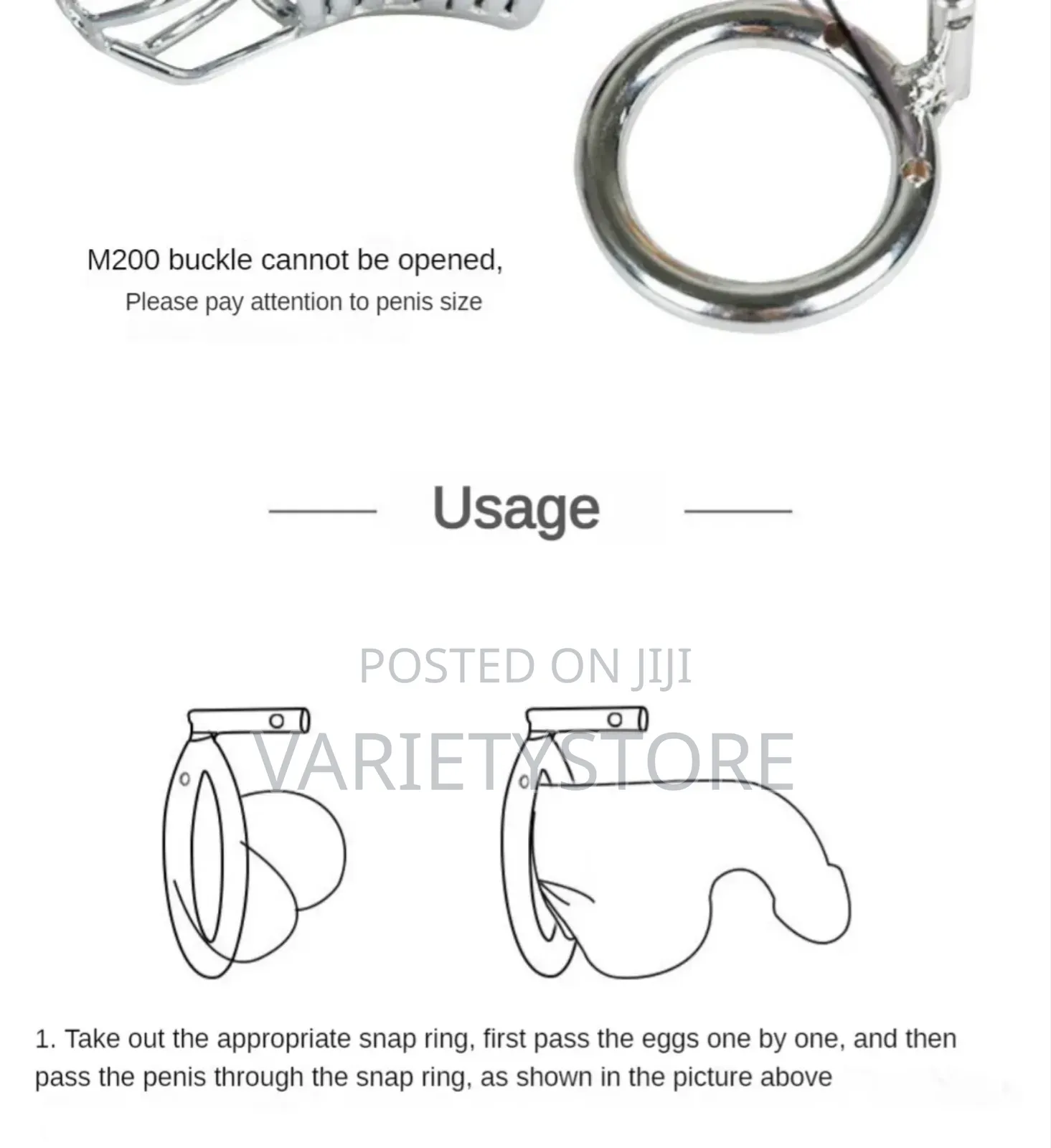 Adult Toys Stainless Steel Penis Cage Male Chastity Device
