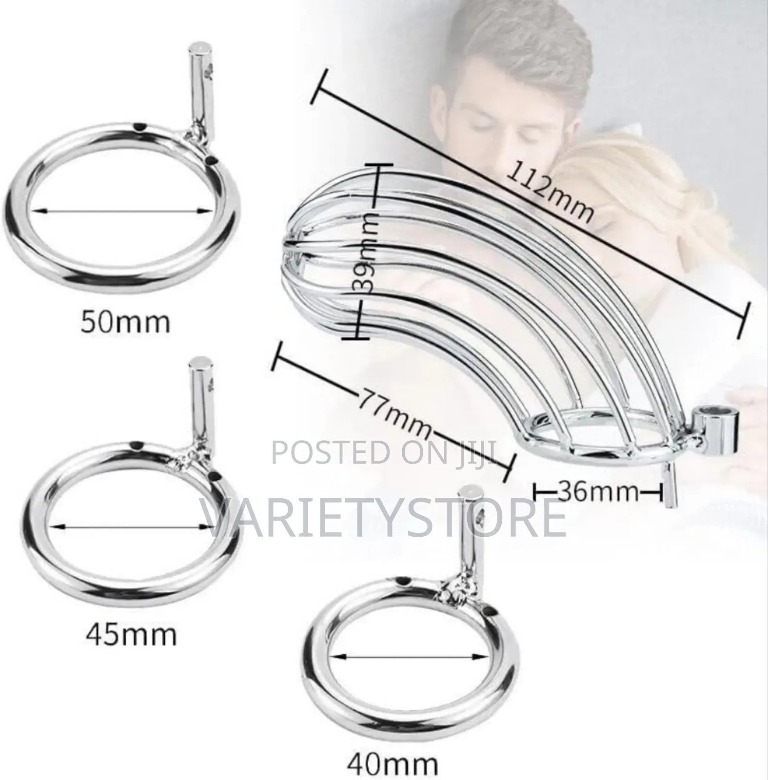 Adult Toys Stainless Steel Penis Cage Male Chastity Device
