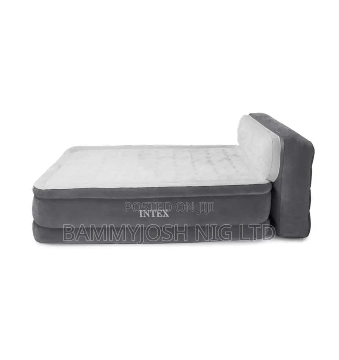 Dura-Beam Inflatable Pillow Top Air Mattress With Headboard