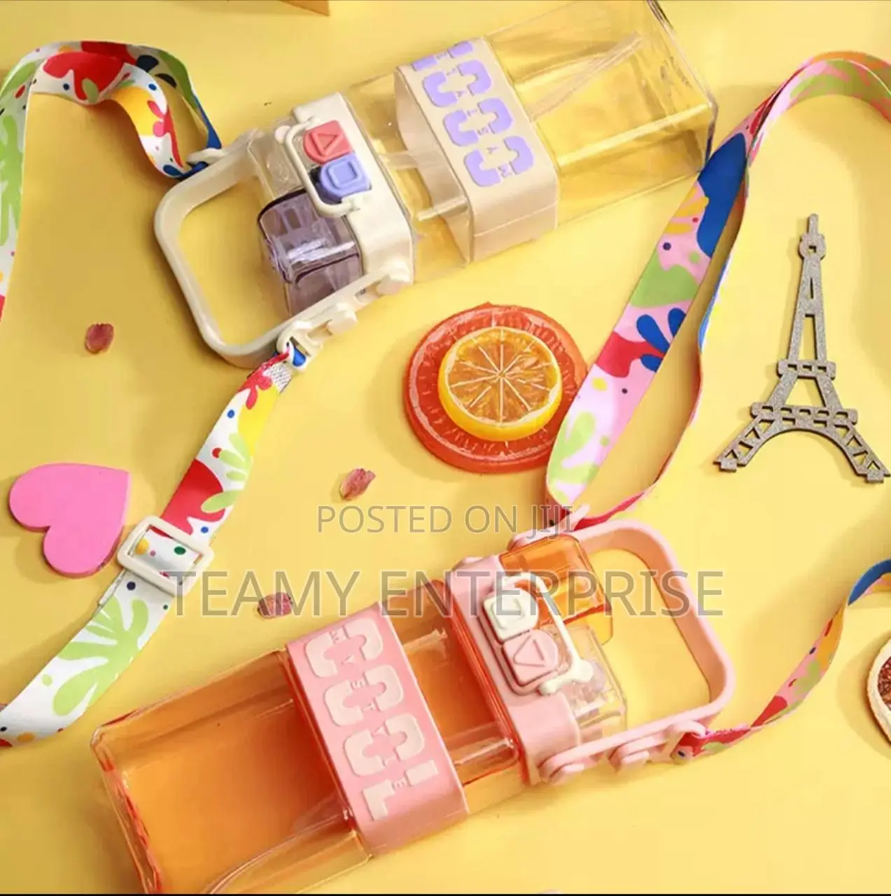 Fancy Kids School Water Bottle in Various Colours