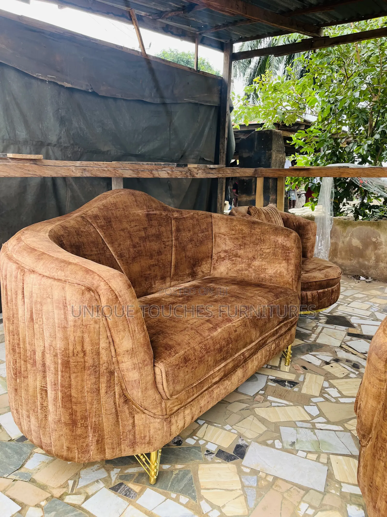 Cozy Super Comfortable Brown Parlour Sofa