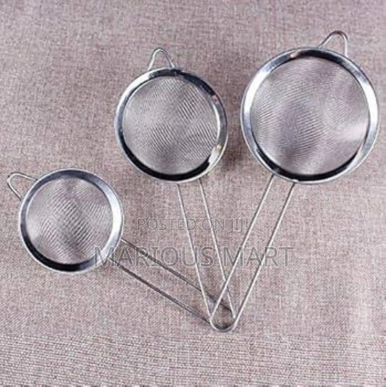3pcs Stainless Steel Sieve
