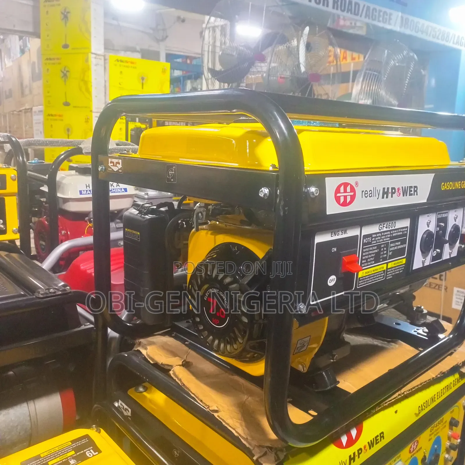 Hipower Gf4600 3.8kva Petrol Generator 100% Copper Set