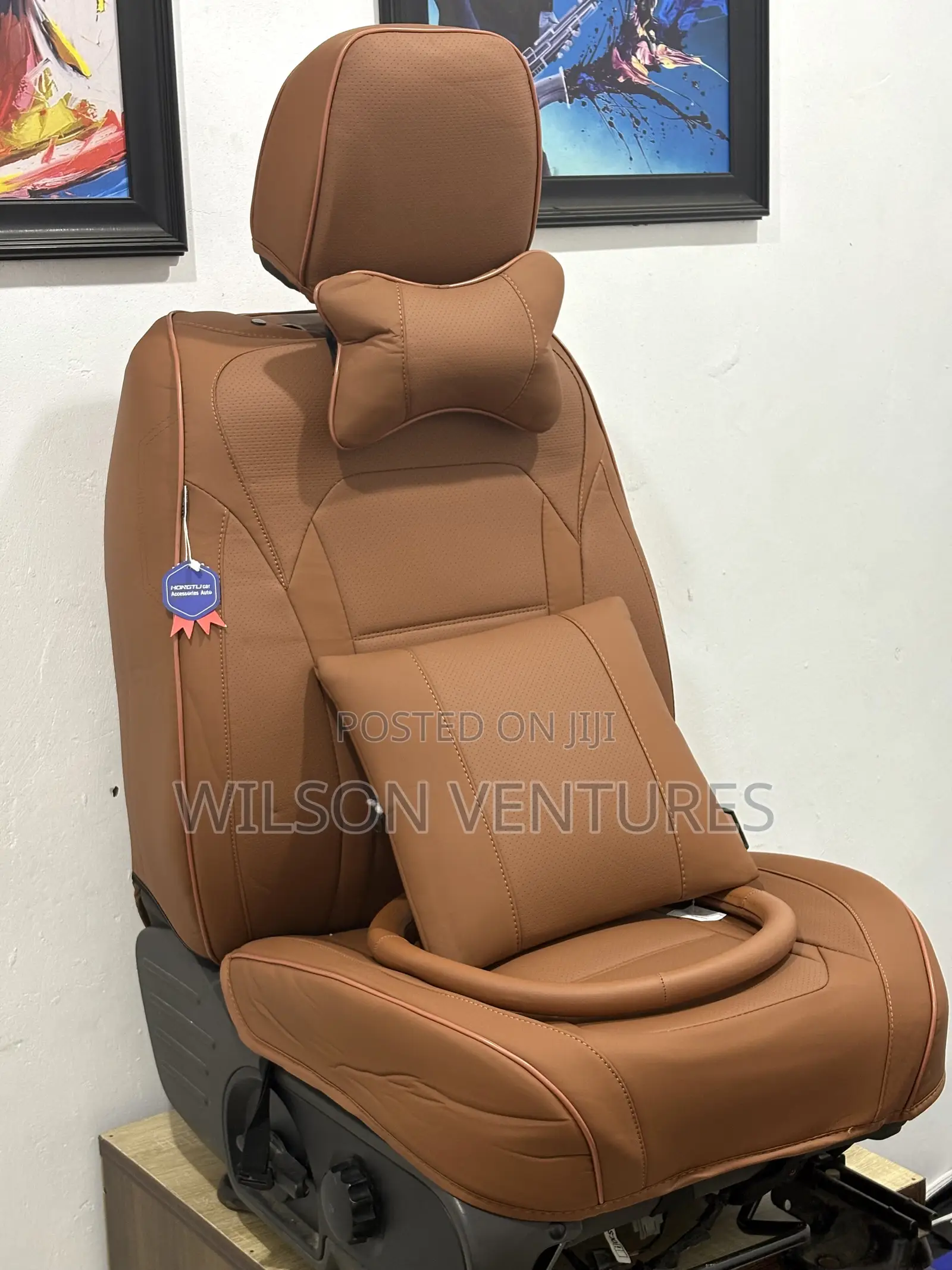 High Quality Light Brown Car Seat Cover