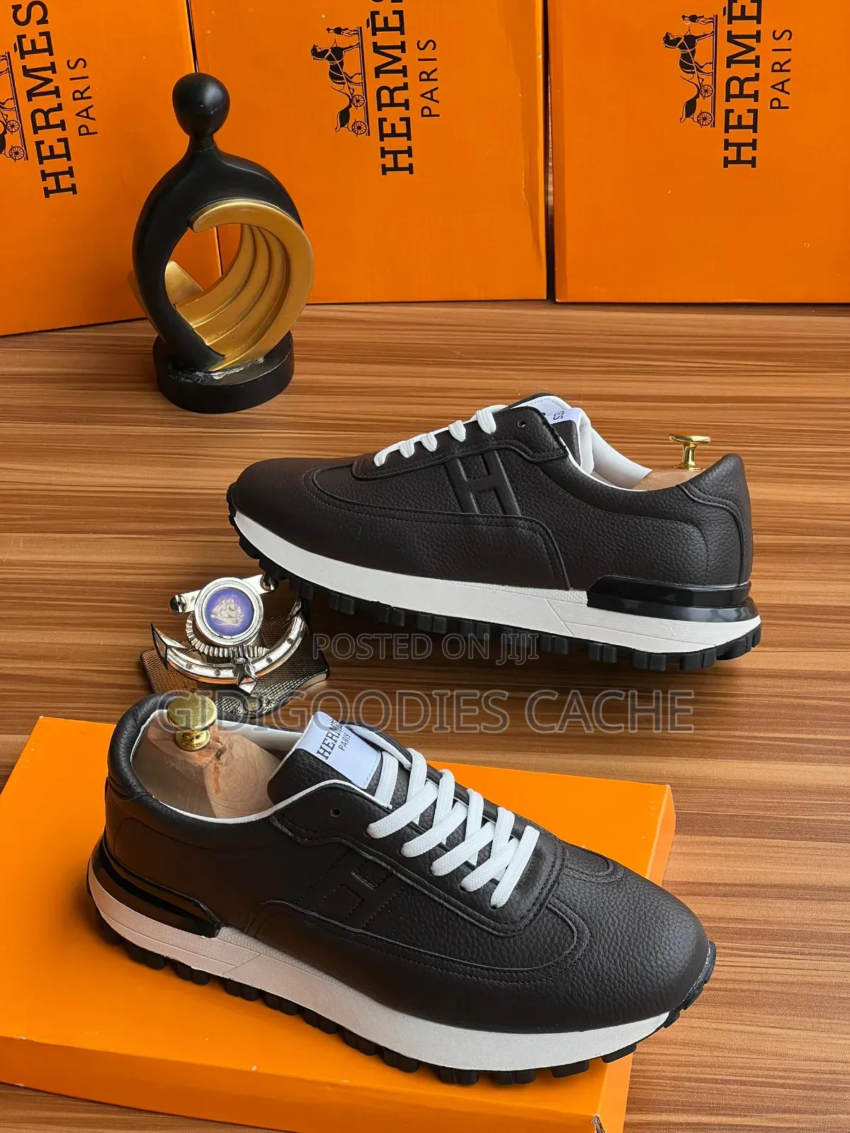 Hermes Lace-Up Sneakers