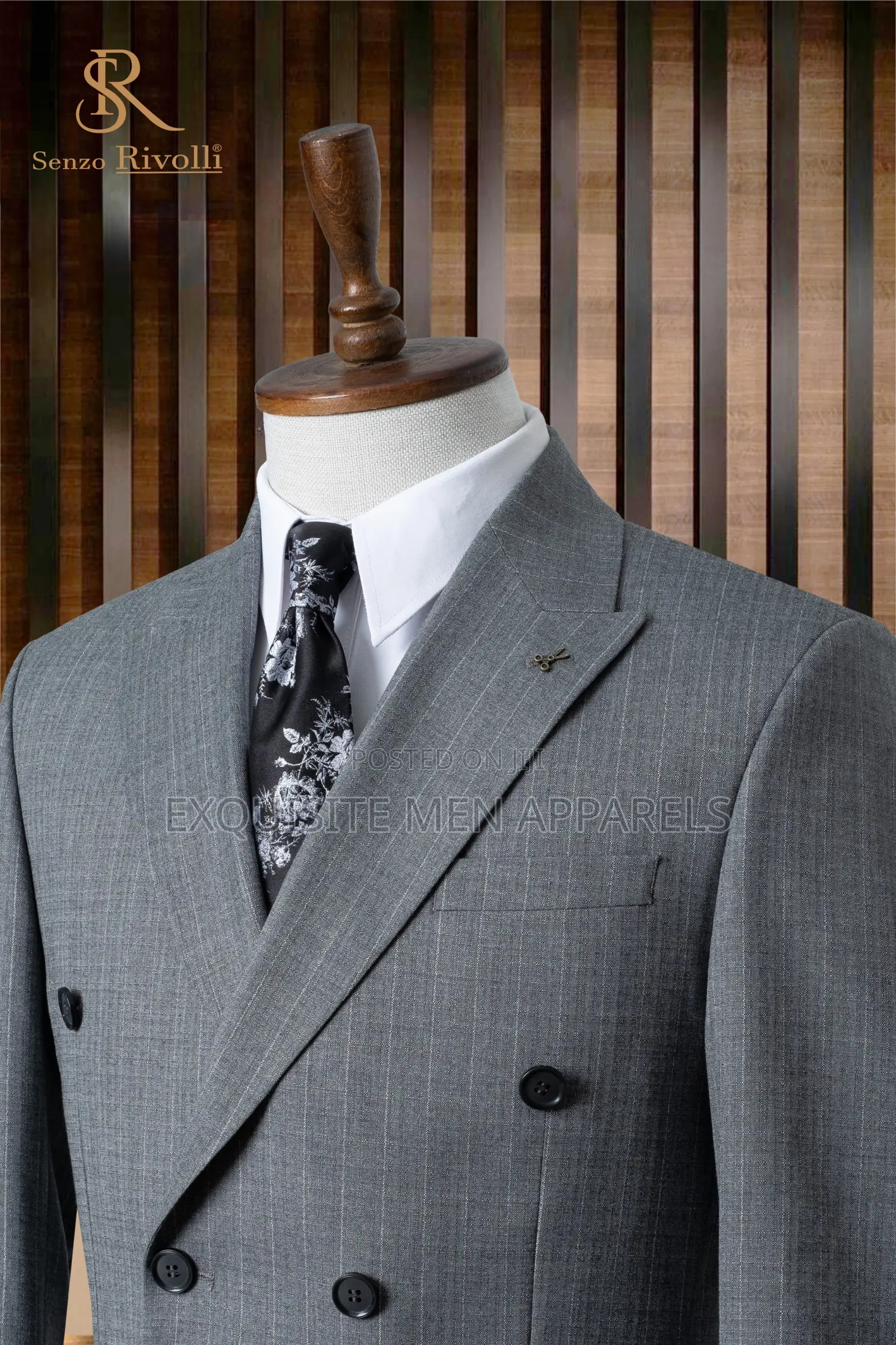 Quality Turkish Double Breasted Stripe Men’S Suit