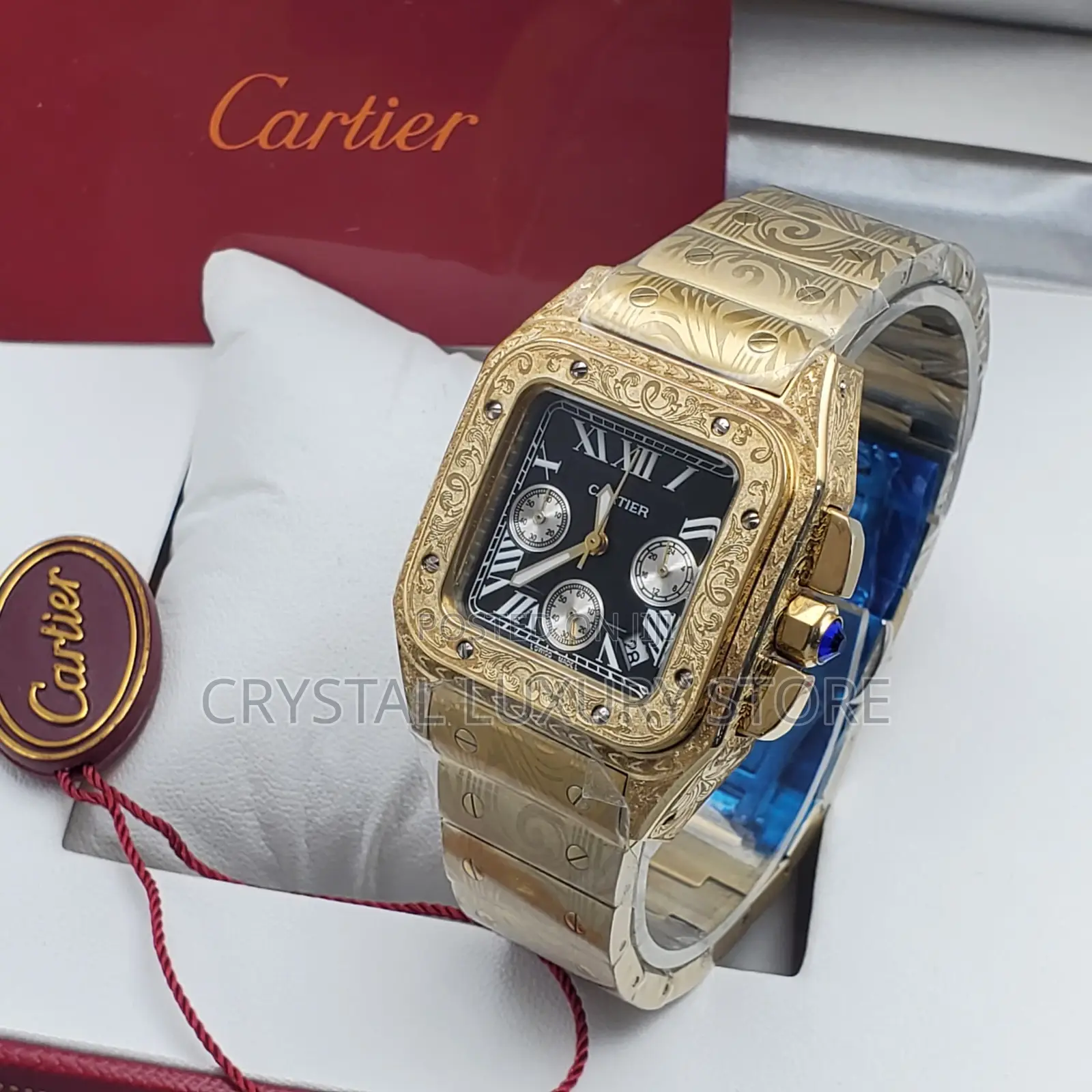 Cartier Quality Luxury Ladies Tattooed Wristwatch