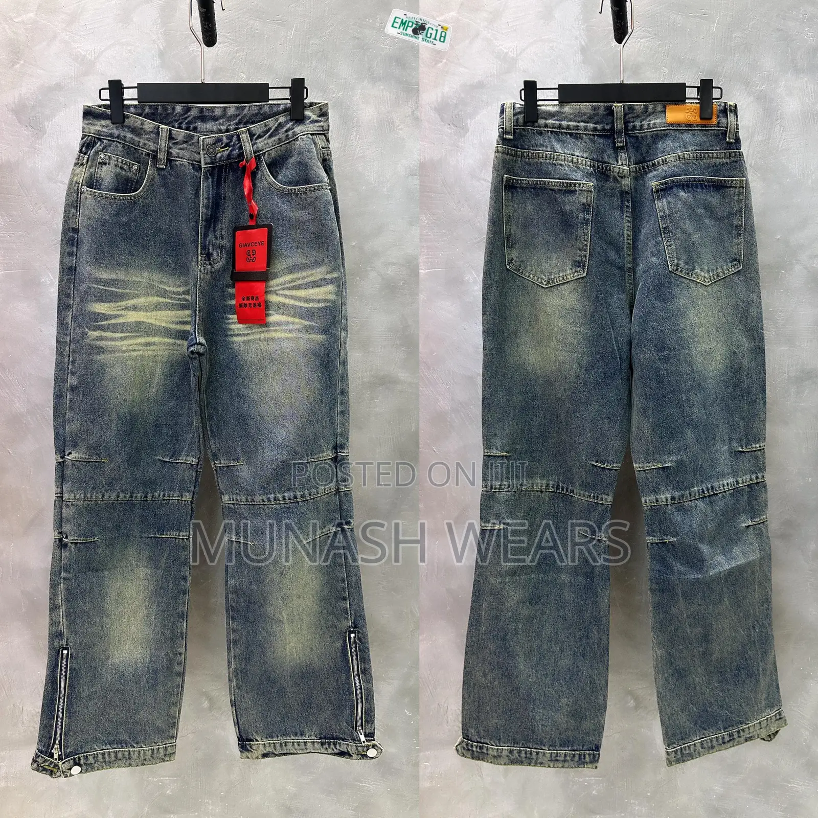 Denim Flair Open Baggy Jean