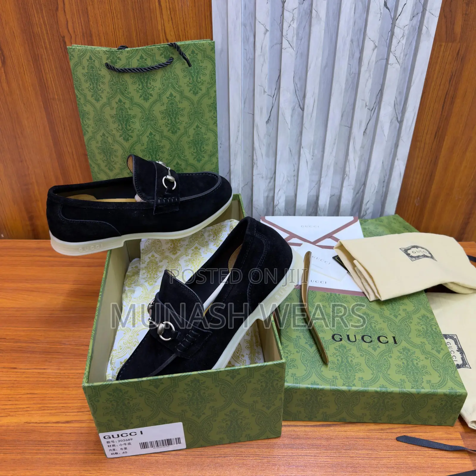 Original Gucci Men Loafers Horseebit