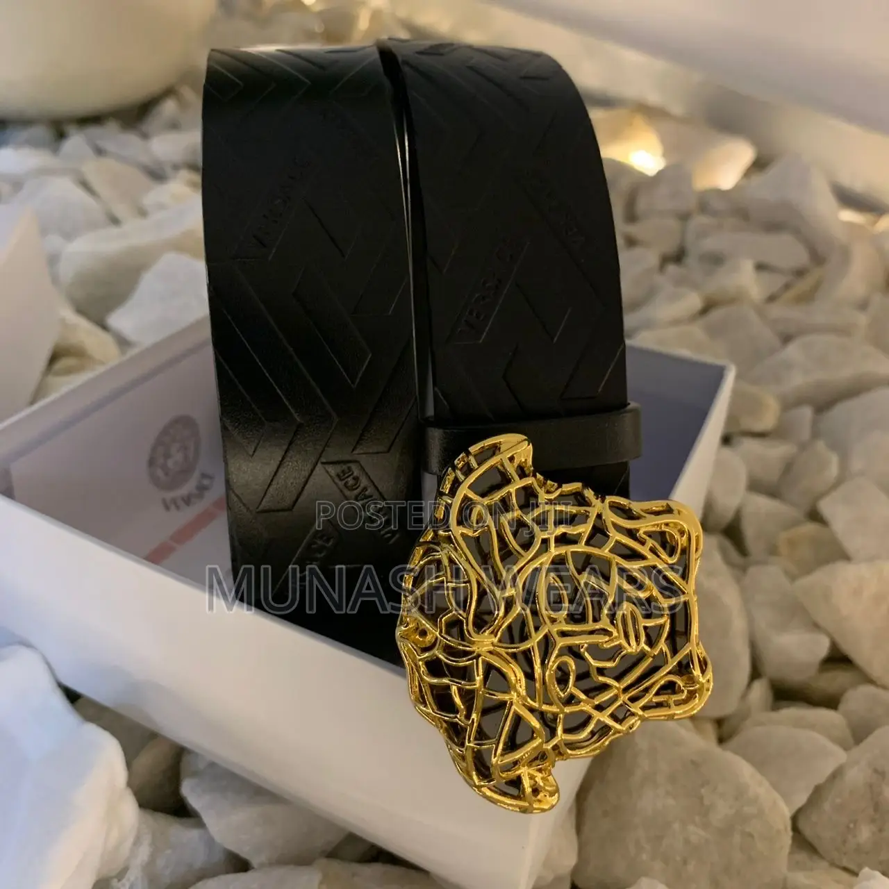 Original Versace Medusa Head Belt for Men