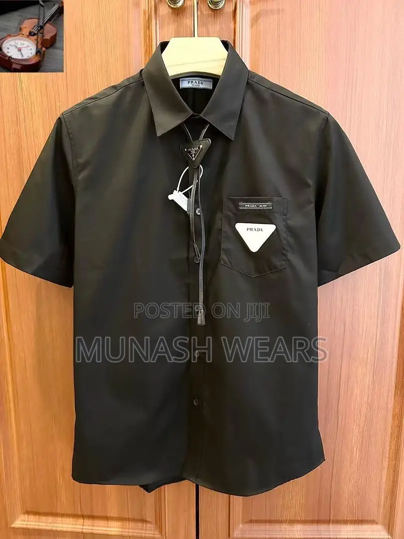 Prada Luxury Shirt With Mini Tie