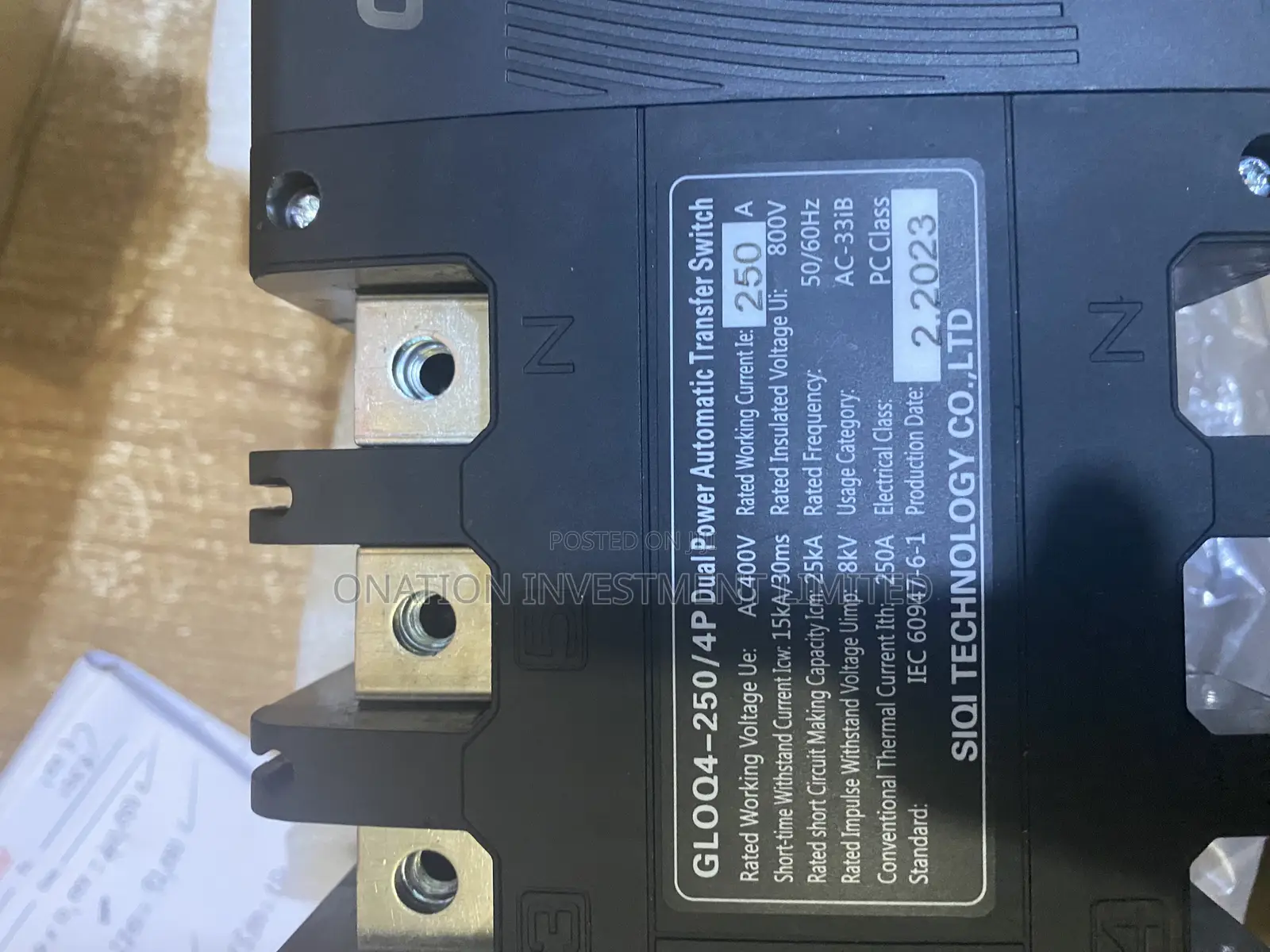 250a 4p Automatic Changeover Switch CSQ