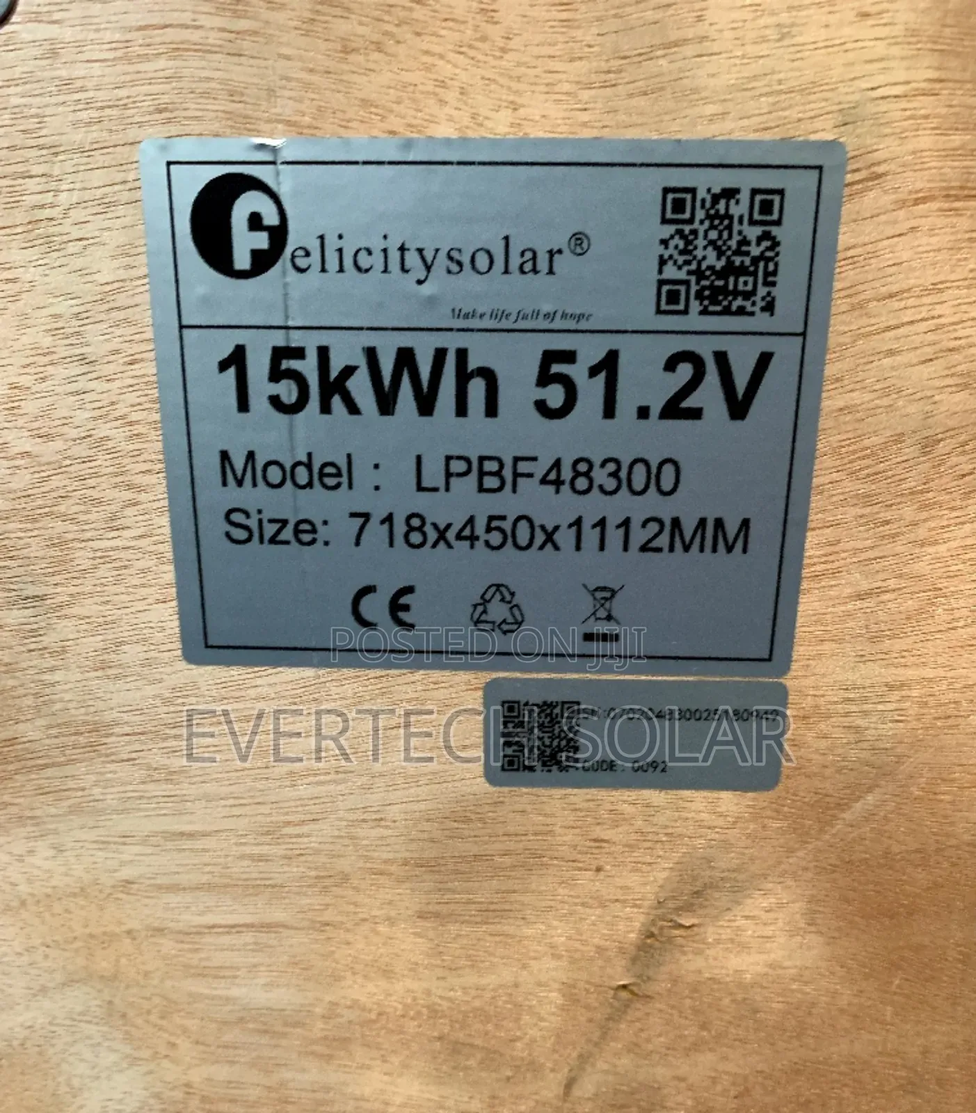 15 Kwhs Felicity Lithium 🔋 51.2v Battery 🔋