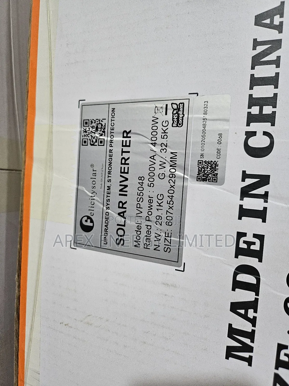 Felicity Solar 5kva Transformer-Based Inverter