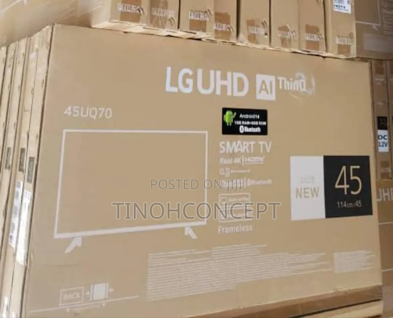 Lg Smart Television 45 Inches With Bluetooth, Frameless