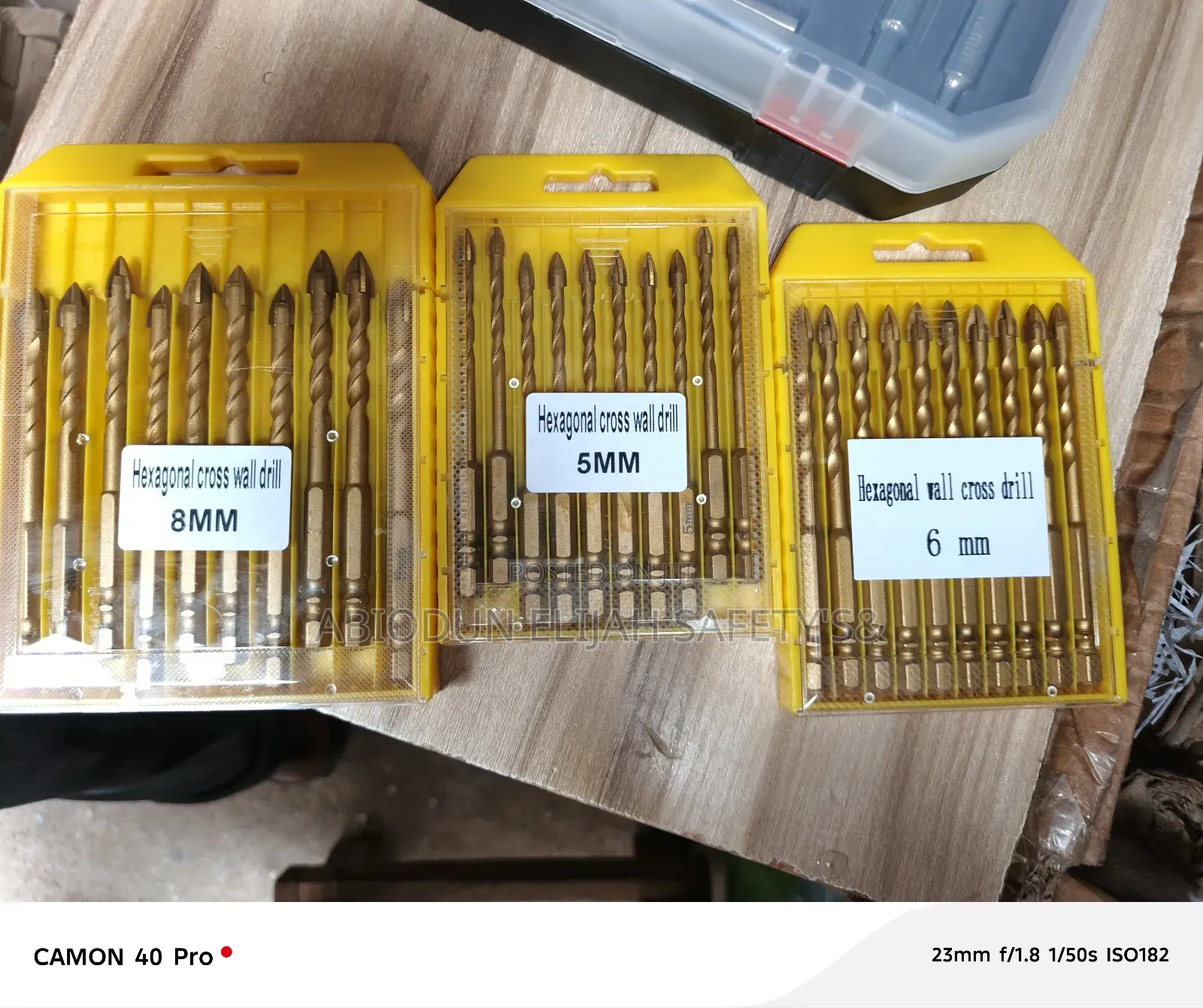 Original Quality Set of Hexagonal Cross Wall Drill Bit