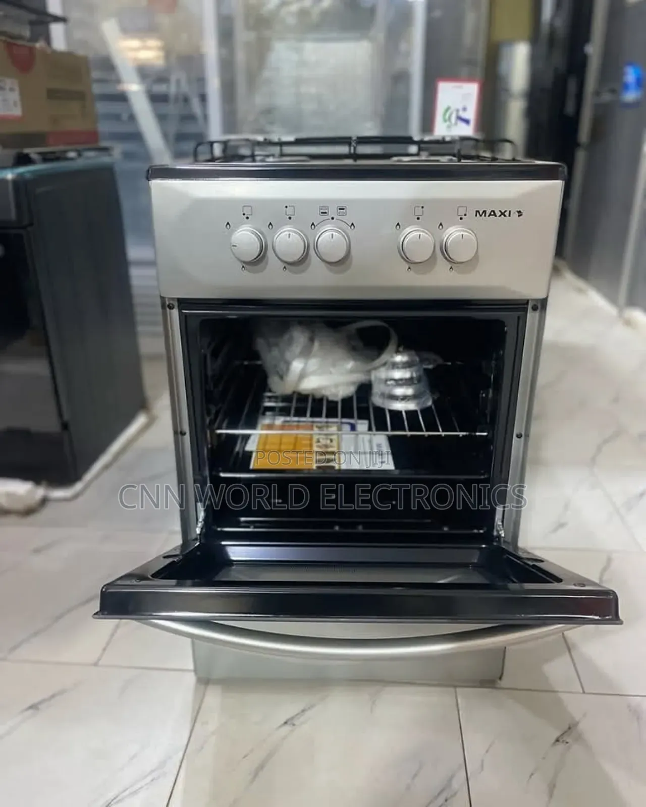 New Maxi Standing Gas Cooker 4 Burners Oven 50 By 50 1year
