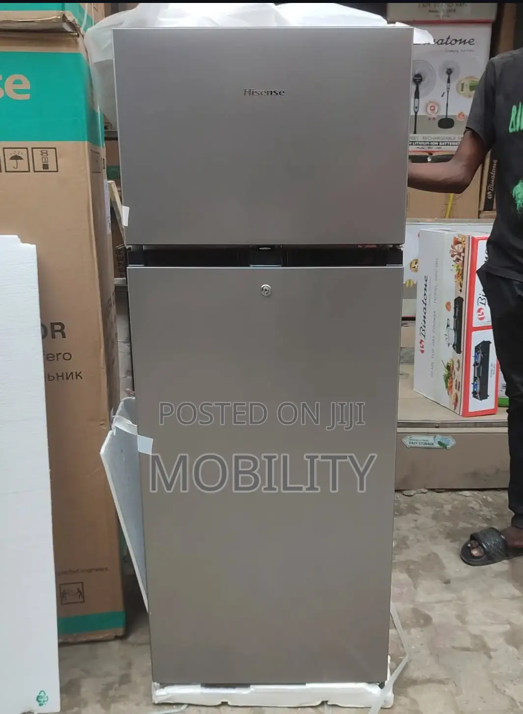 Hisense Double Door Fridge 205l Brand New With Key and Lock