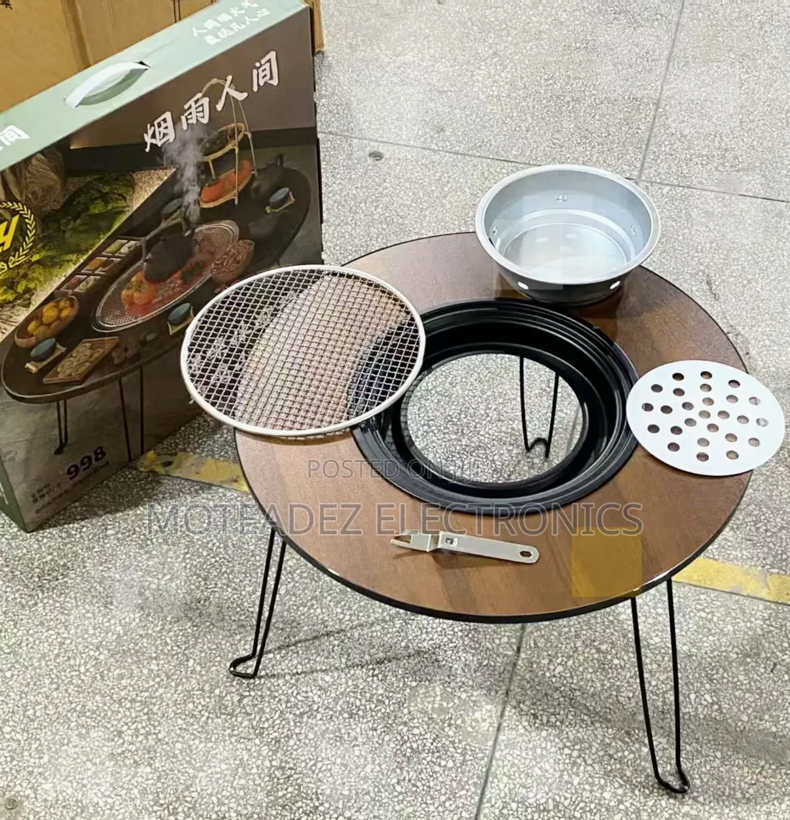 High Quality Steel Foldable Charcoal Barbecue Grill Table
