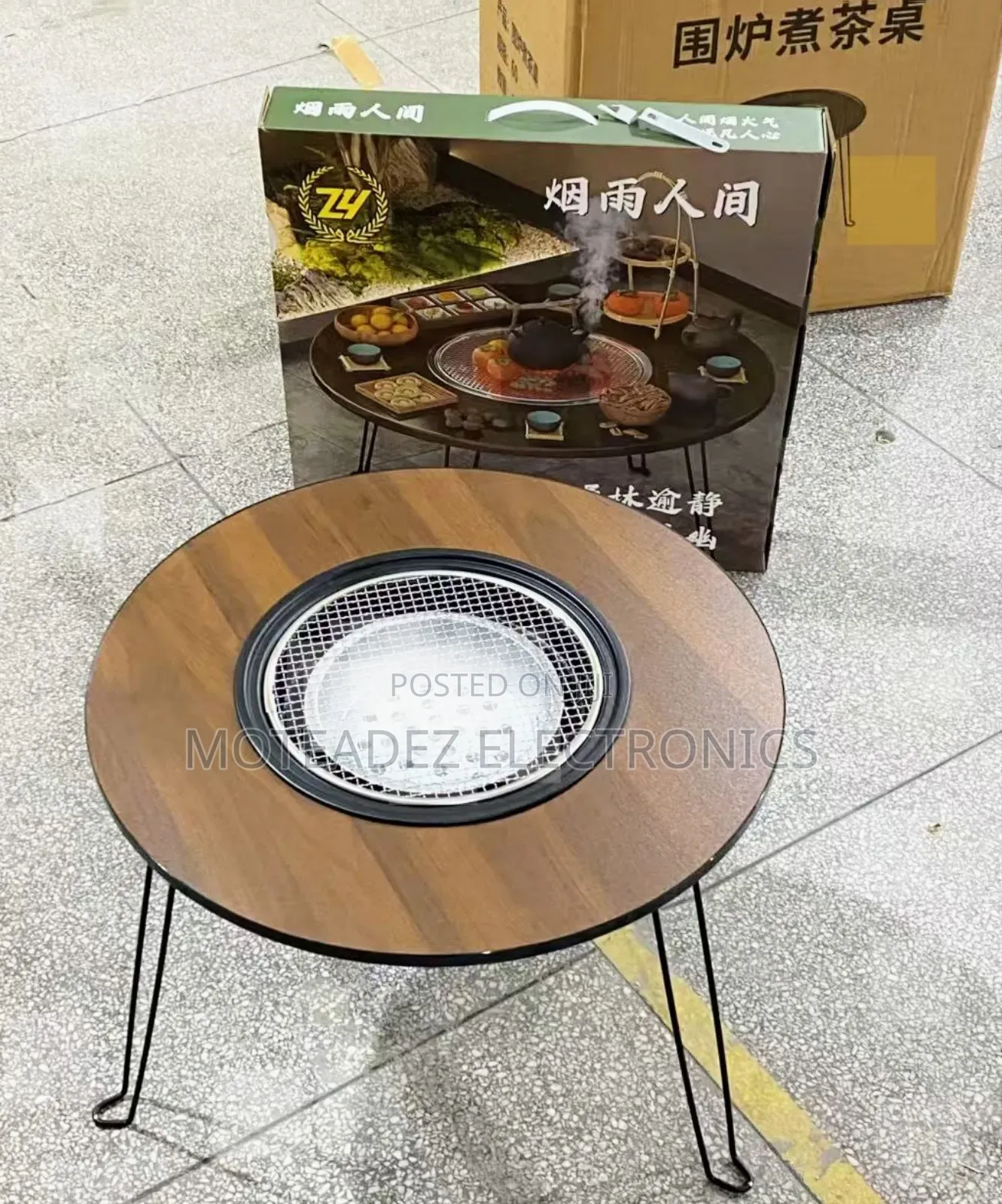 High Quality Steel Foldable Charcoal Barbecue Grill Table